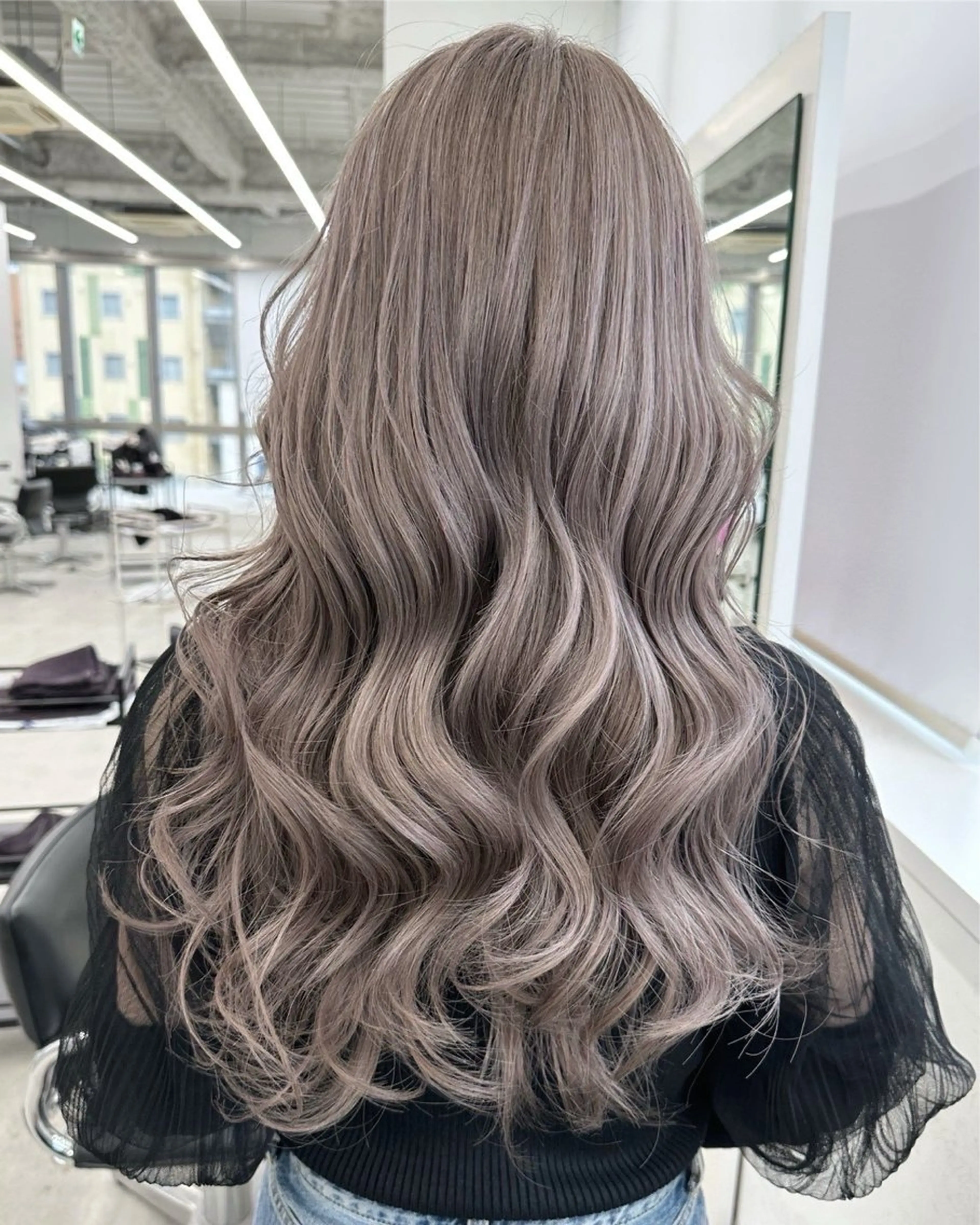 ロング カラー 透明感カラー 大野 伽月/オンカラーのヘアスタイル