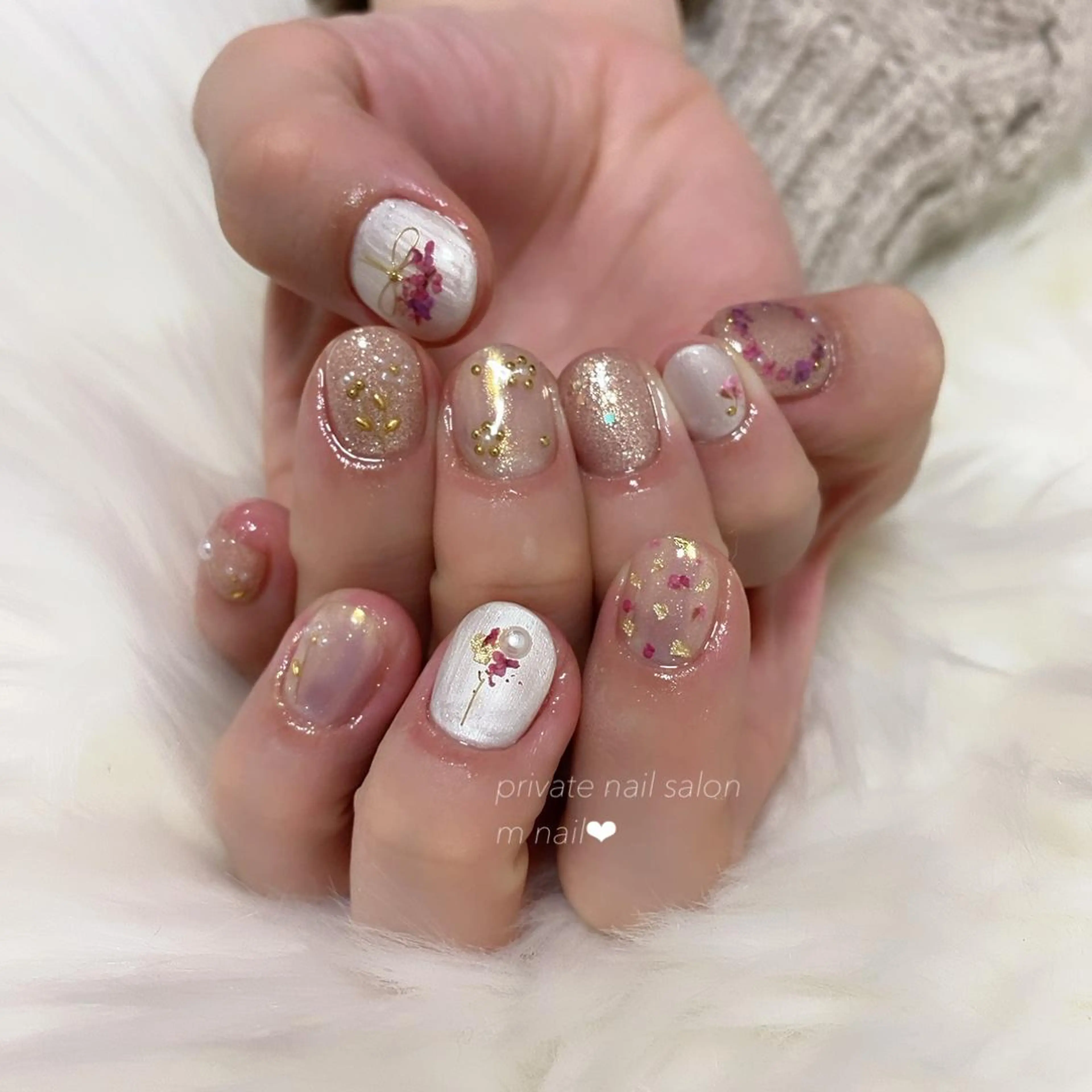 ネイル 持ち込み ハンドネイル 小河原 舞のネイルデザイン