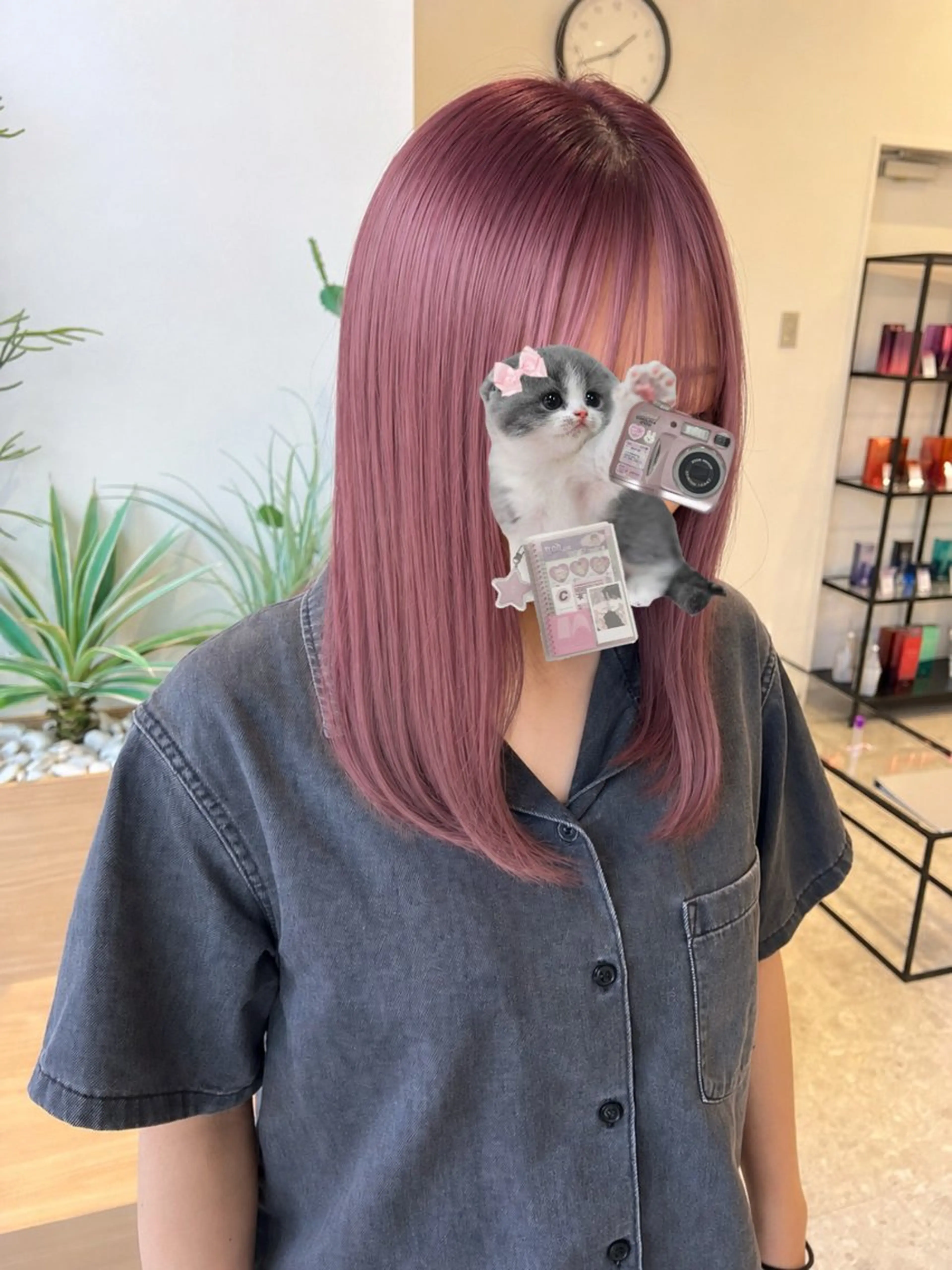 ロング カラー ラベンダーカラー ピンクカラー ピンクラベンダー ハイトーン/透明感カ ラー/minku🧸のヘアスタイル