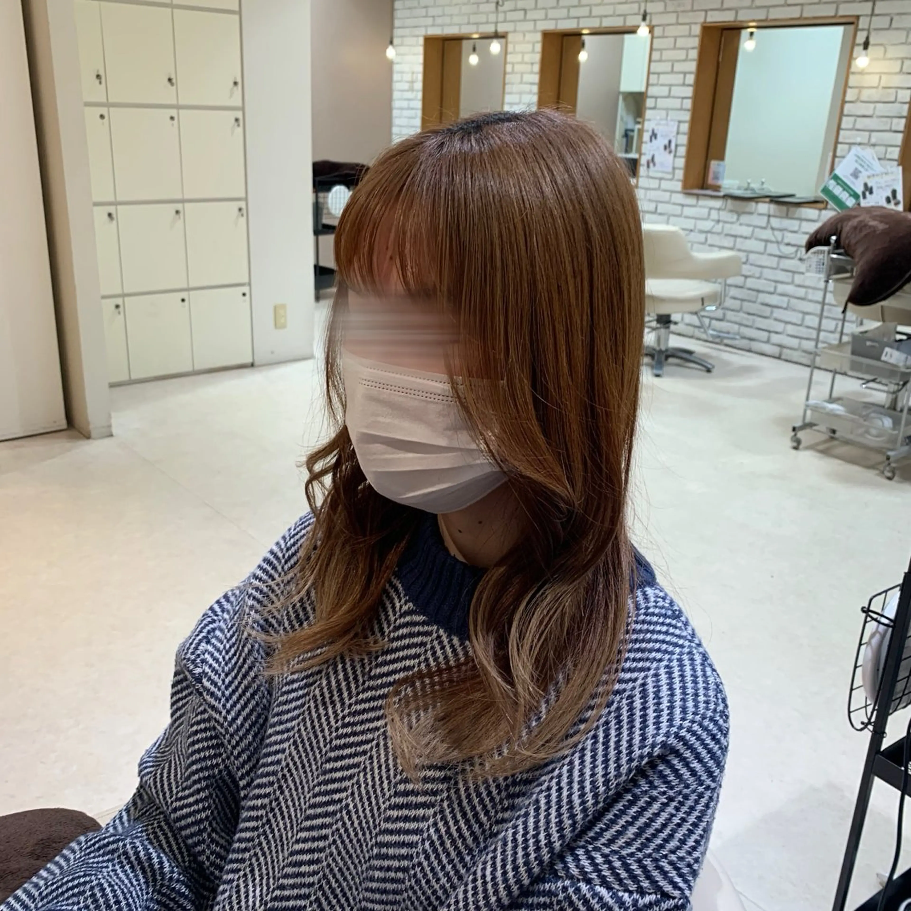 ロング 顔周りカット レイヤーカット 宮本 季奈のヘアスタイル