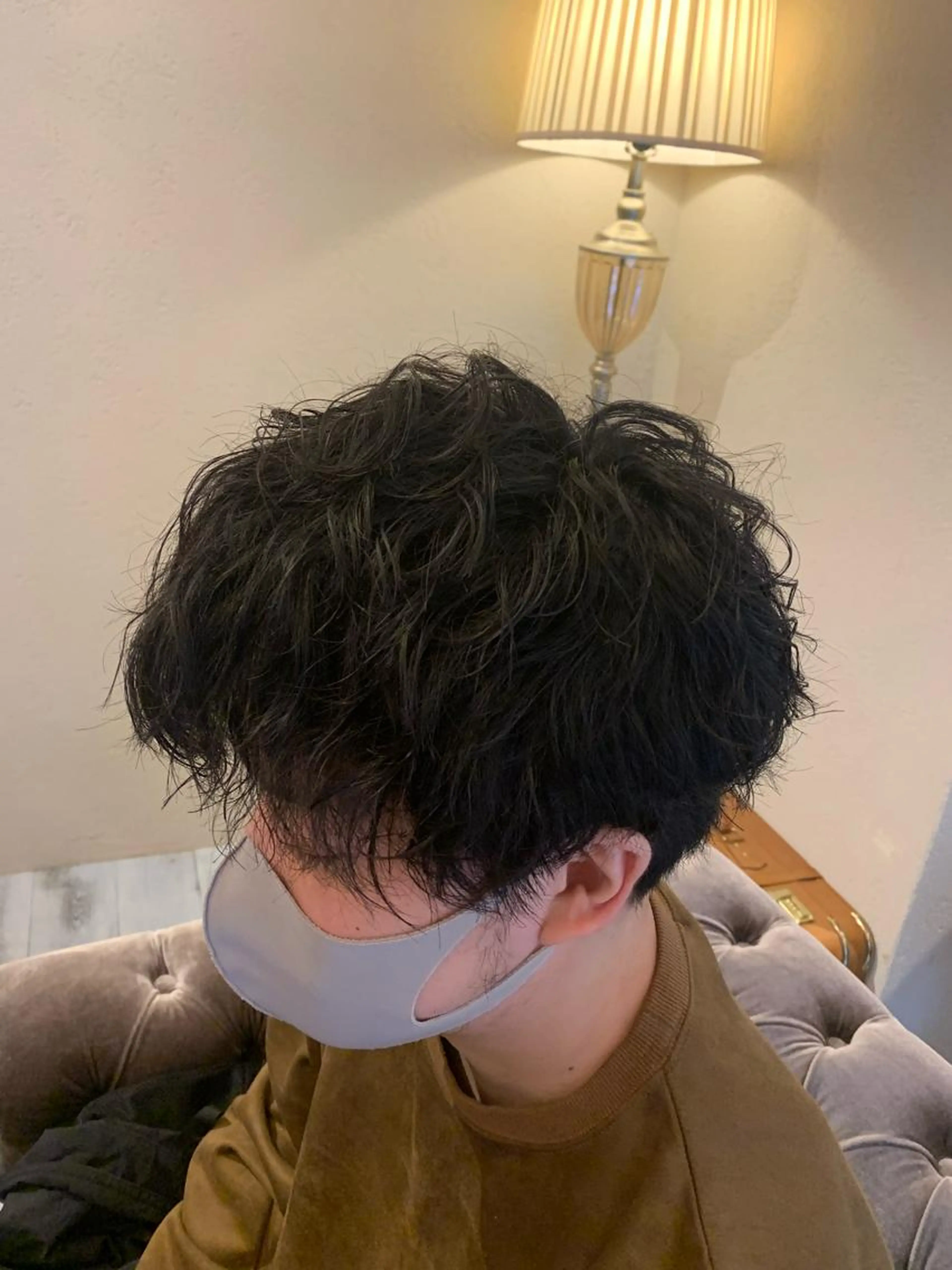 メンズカットパーマの写真