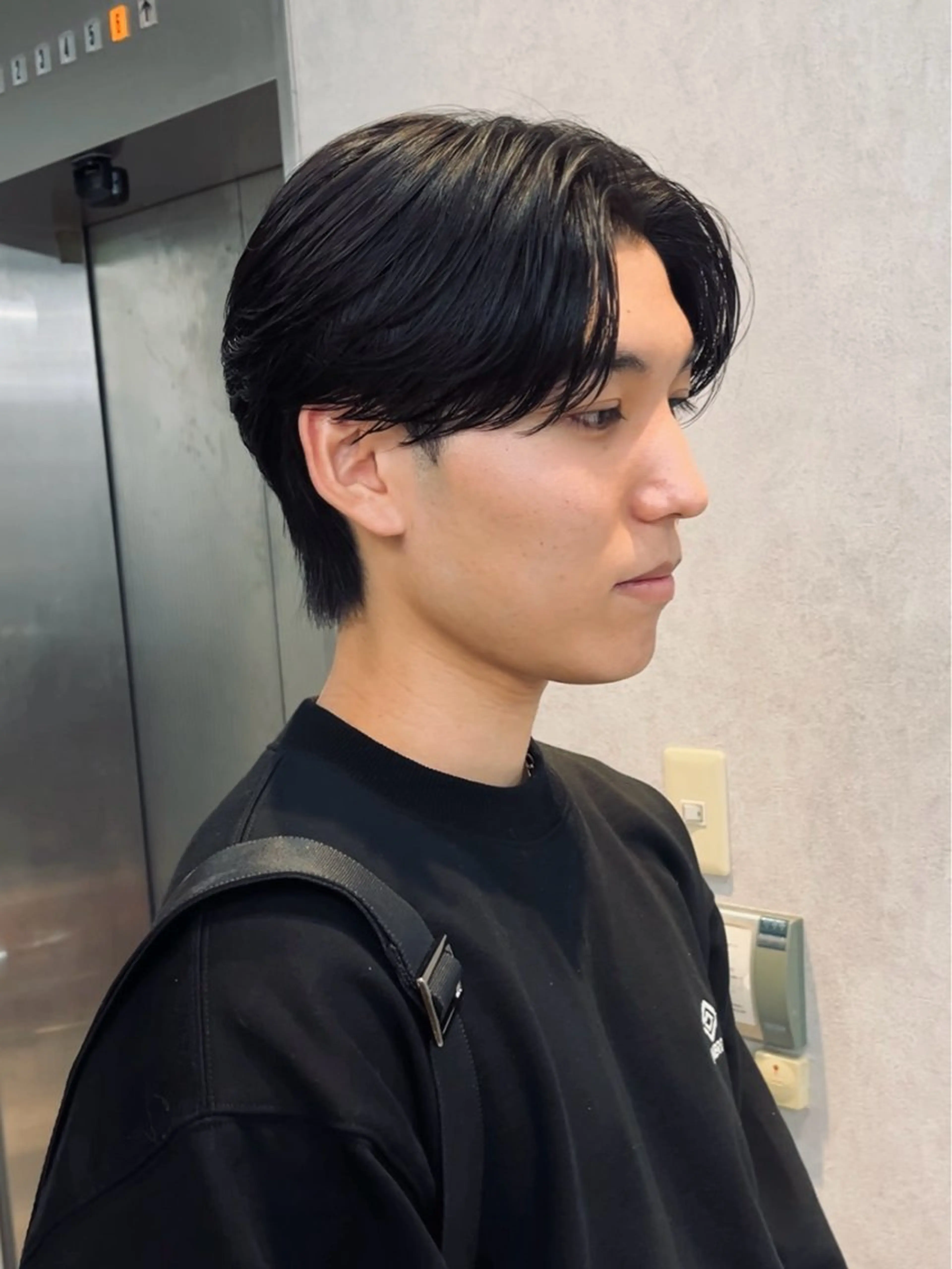 ショート カラー パーマ メンズ 石満 諒 メンズ縮毛矯正のヘアスタイル