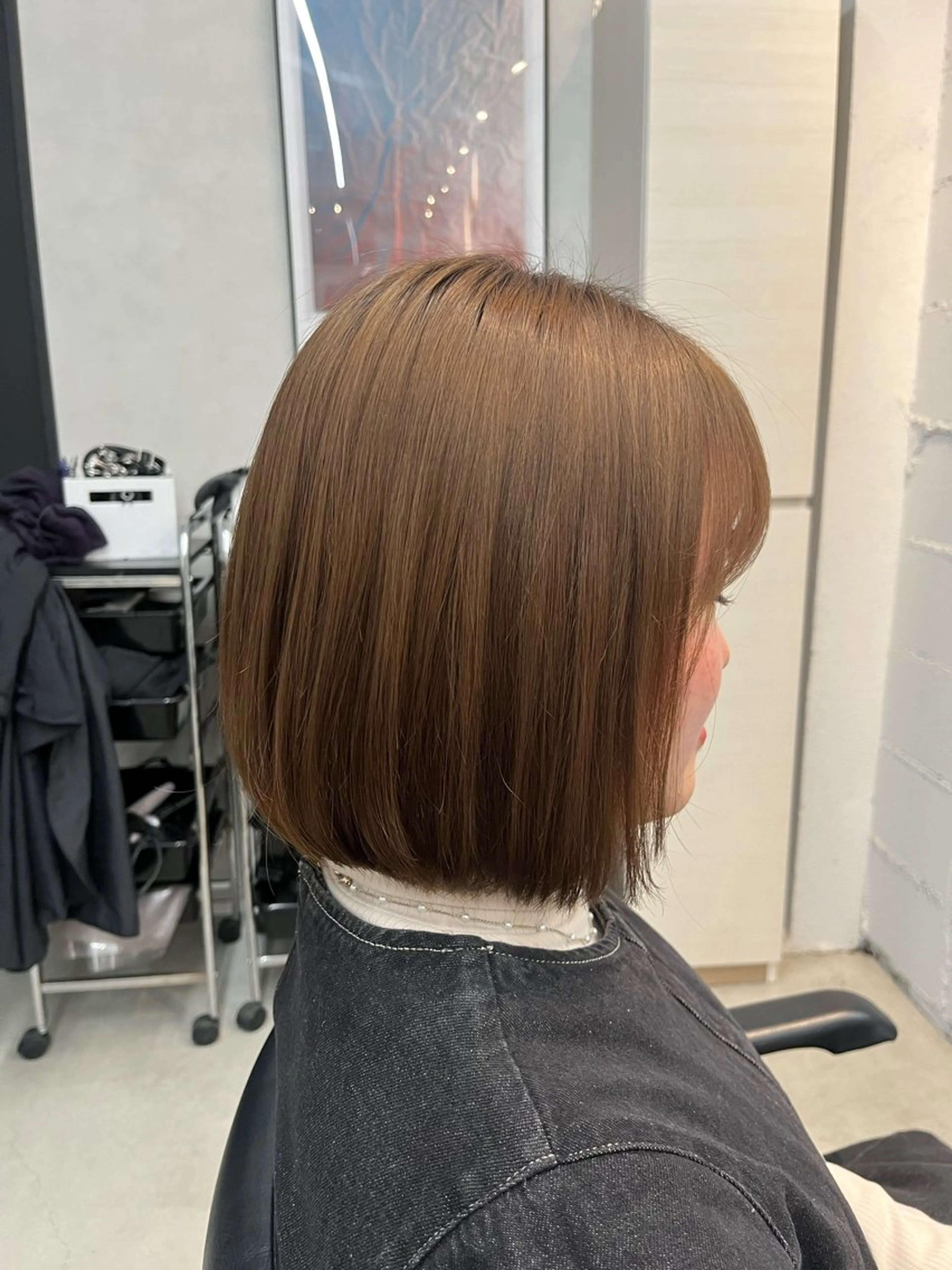 ショート ボブ ヘアカラー FERIA あべの yumeho🍭のヘアスタイル