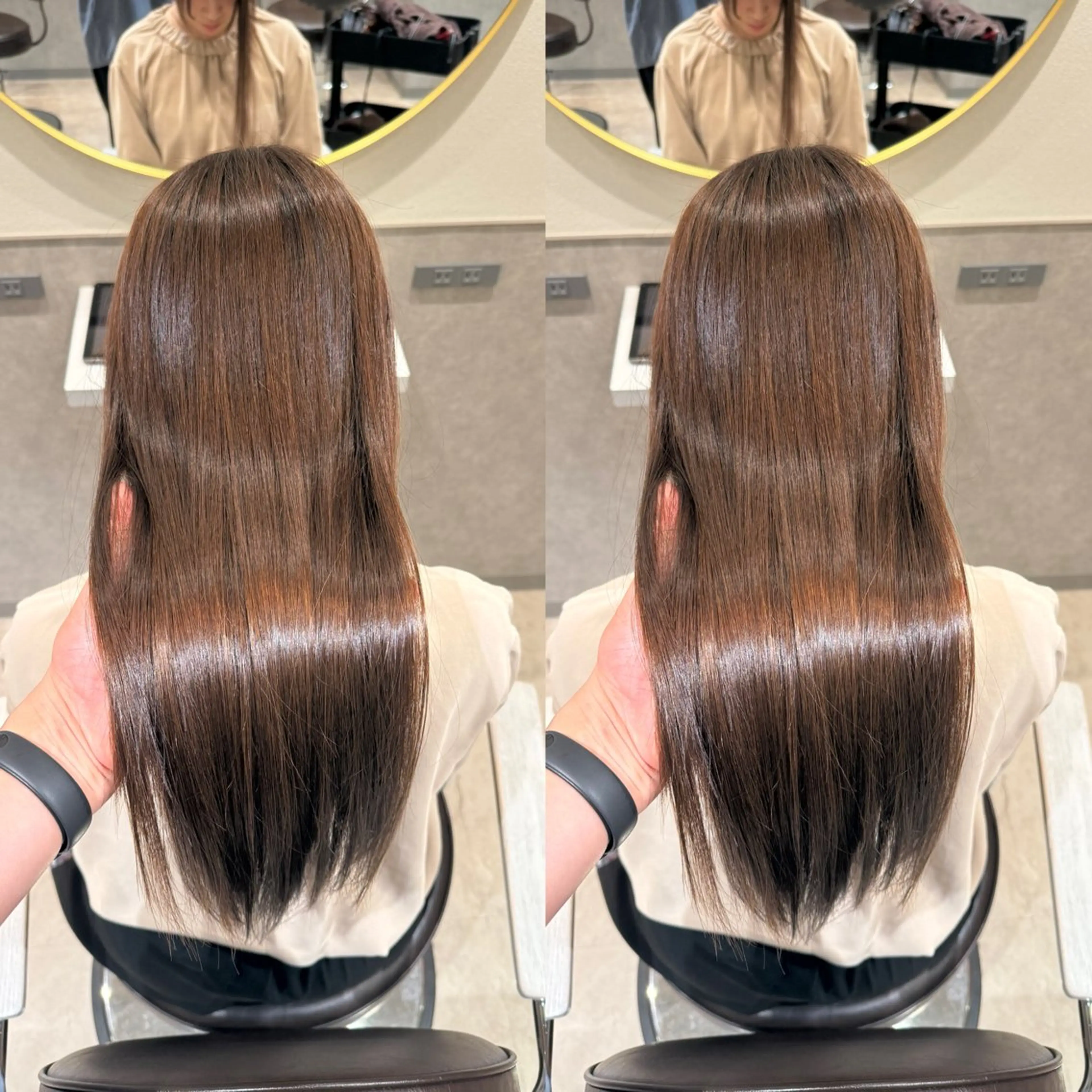 セミロング カラー カット ヘアカラー 縮毛矯正 トリートメント eN° by youres hair 銀座店所属・髪質改善カラー/銀座 /縮毛矯正/森田のヘアスタイル