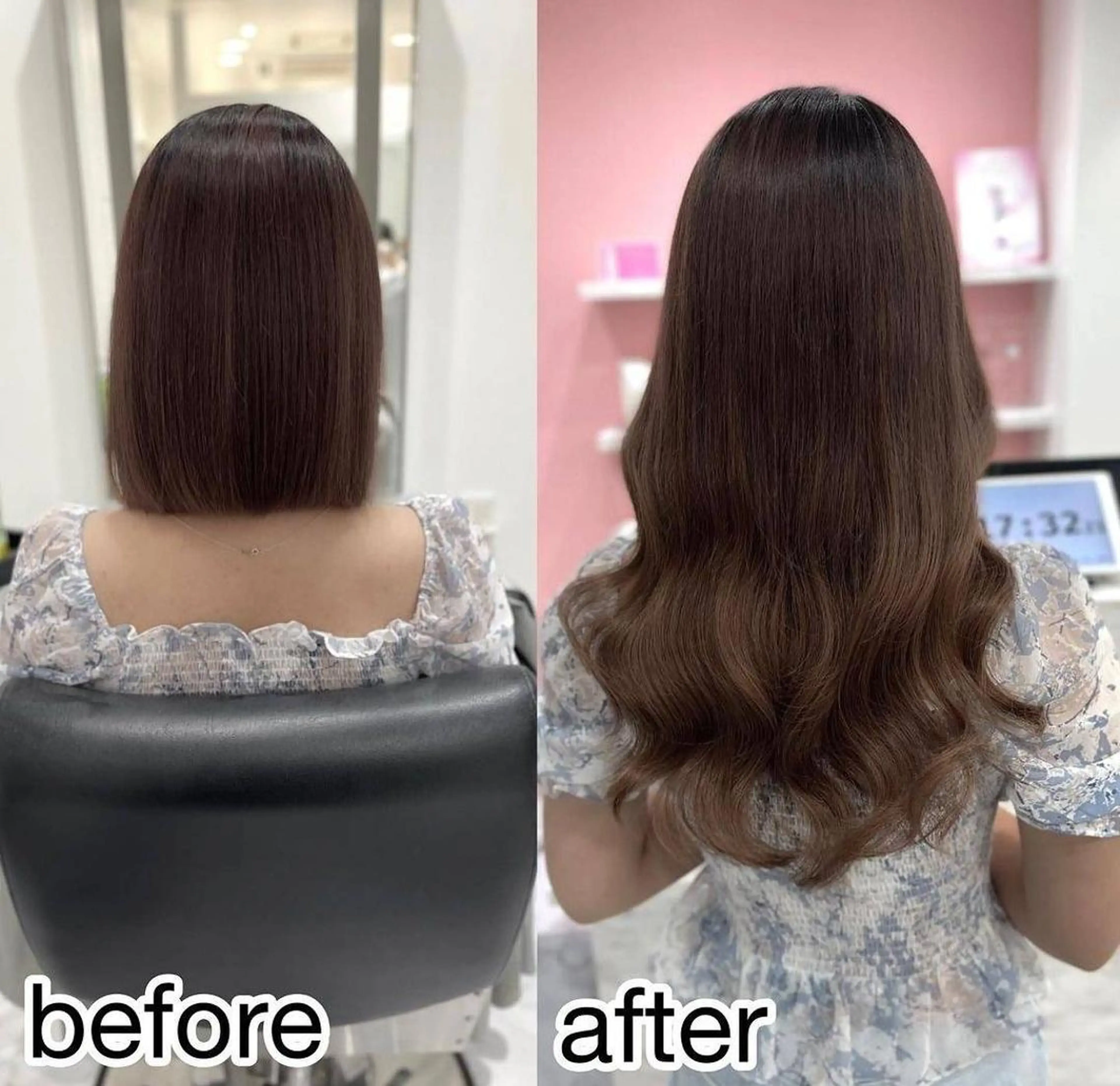 セミロング 桃屋 桃屋のヘアスタイル