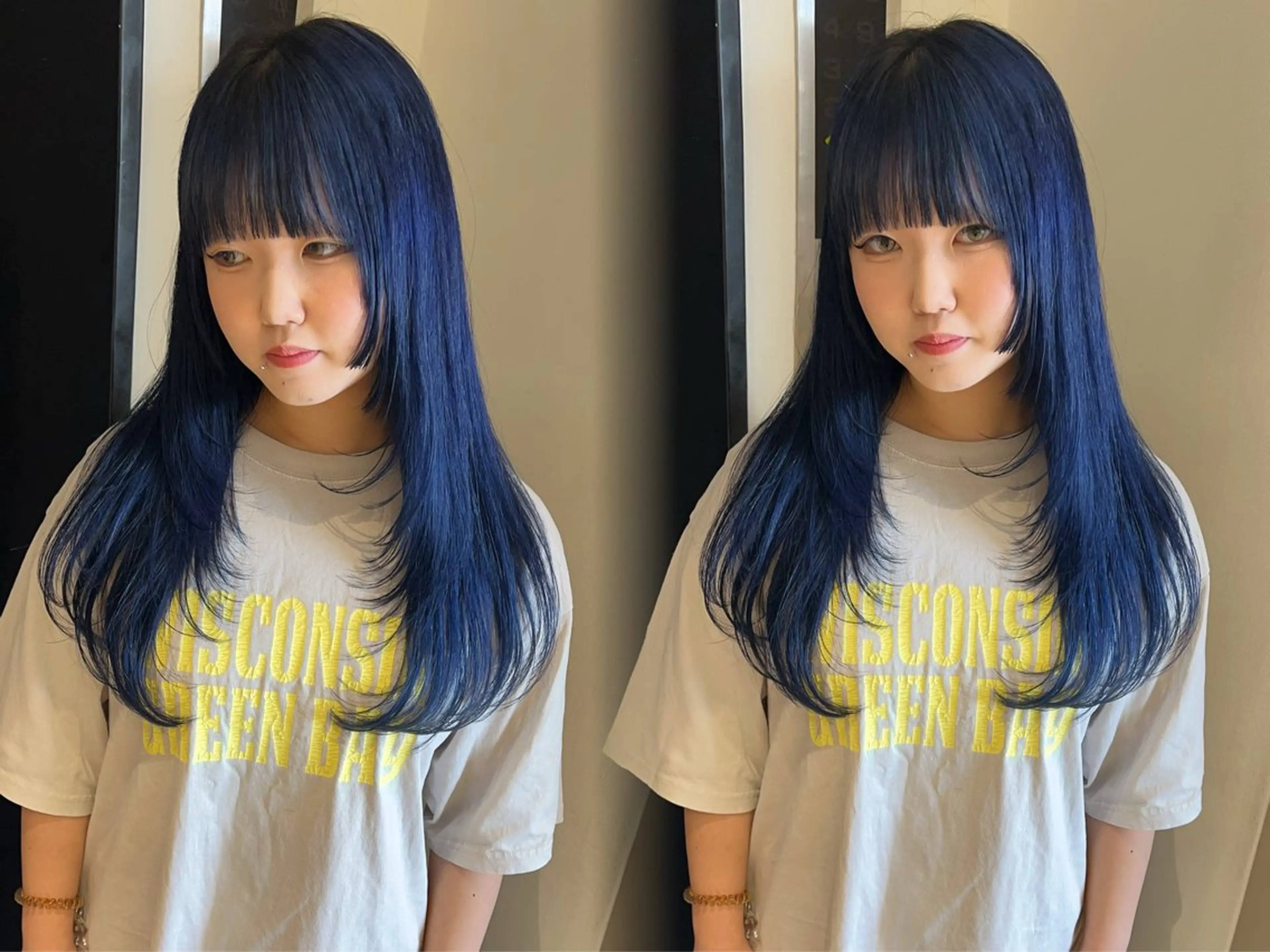 ロング カラー 姫カット レイヤーカット ayaka🫧 梅田ダブルカラーのヘアスタイル