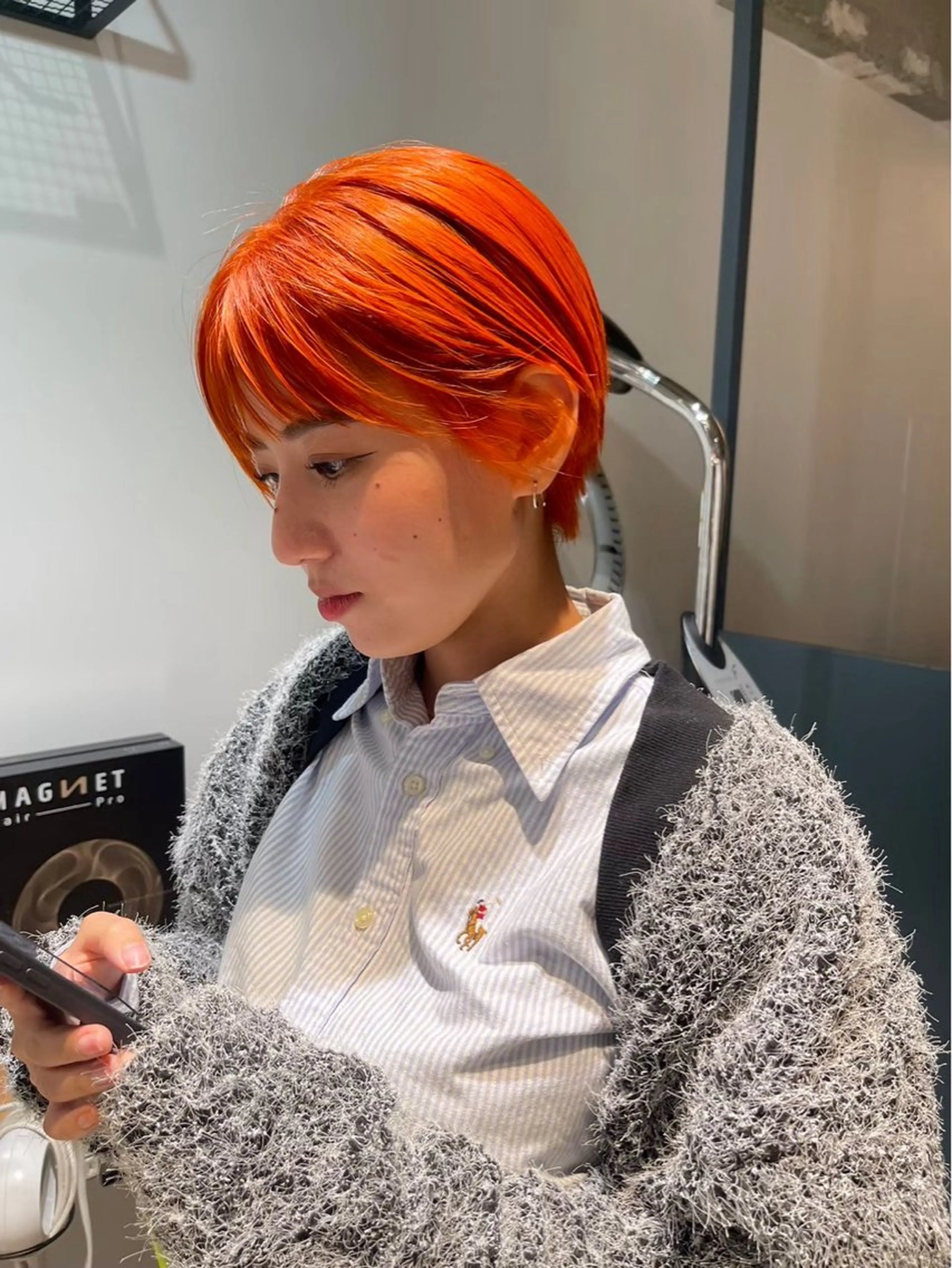 ショート カラー ヘアカラー ᗰIᖇᗩ☼ 𐦍 ☼ ᑎᗩIᒪのネイルデザイン