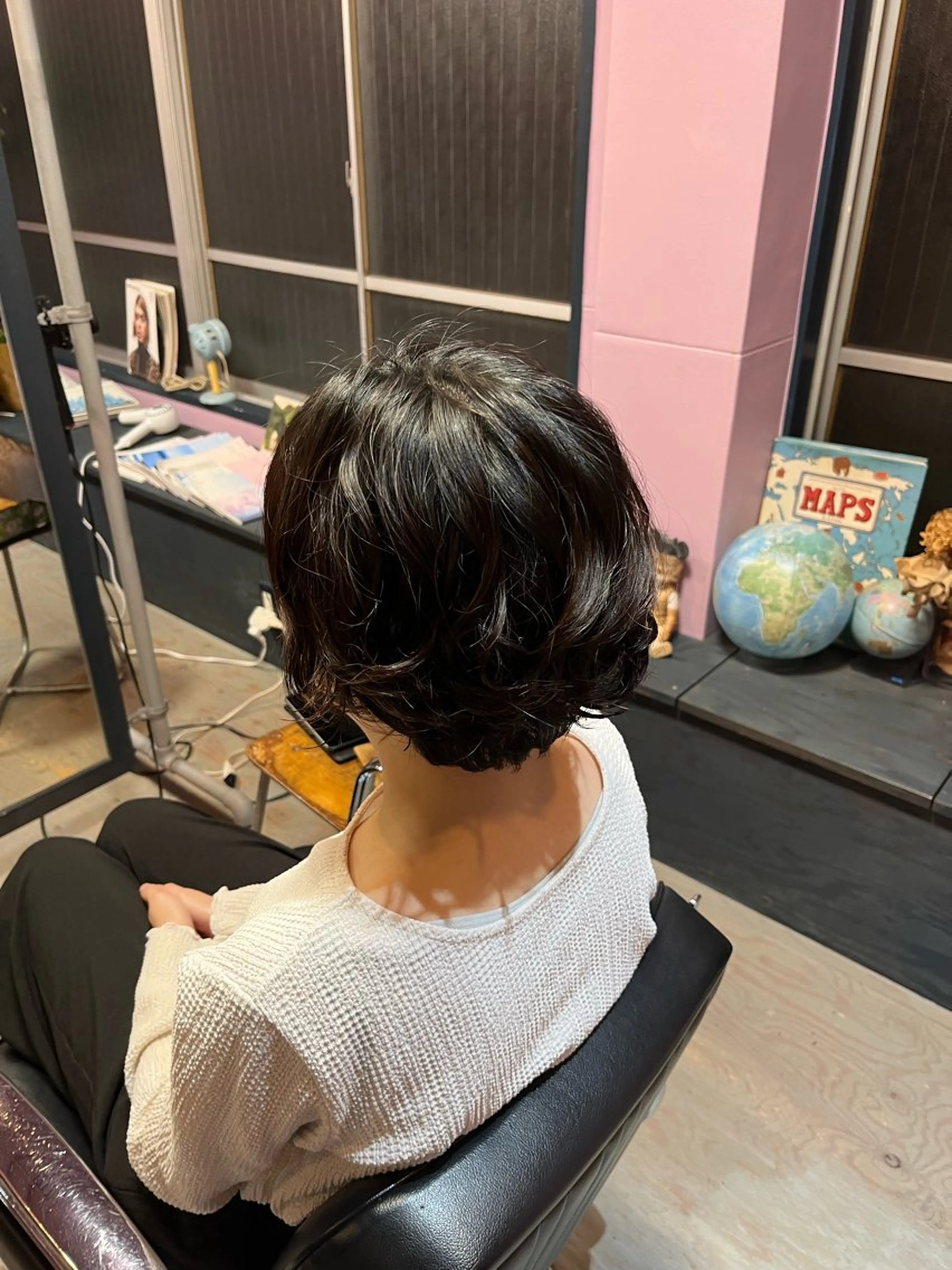 ショート パーマ ショートボブ ボブ ショートヘア パーマ PEACE   HAIR所属・藤野 海翔のヘアスタイル