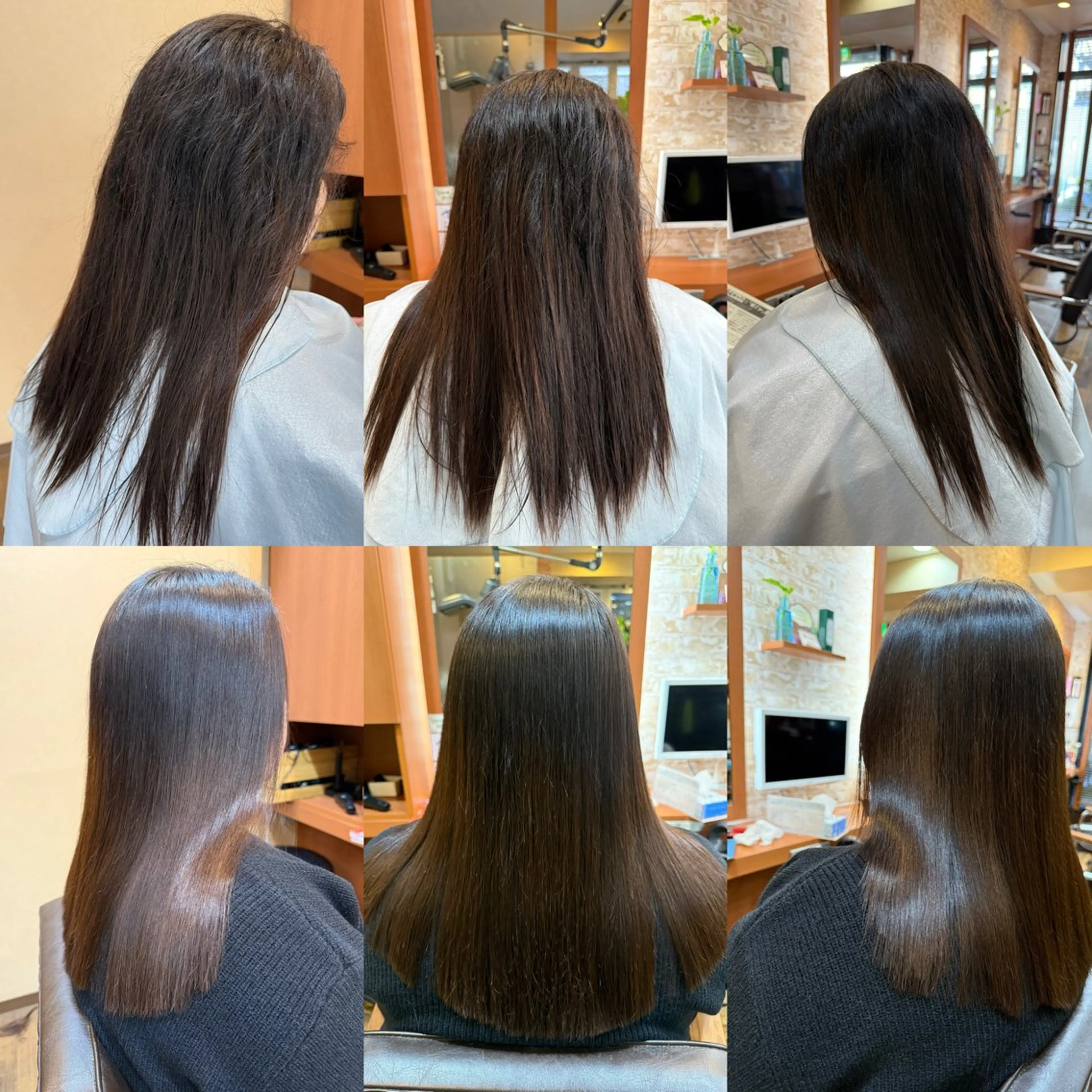 ロング 縮毛矯正 山口 博司のヘアスタイル