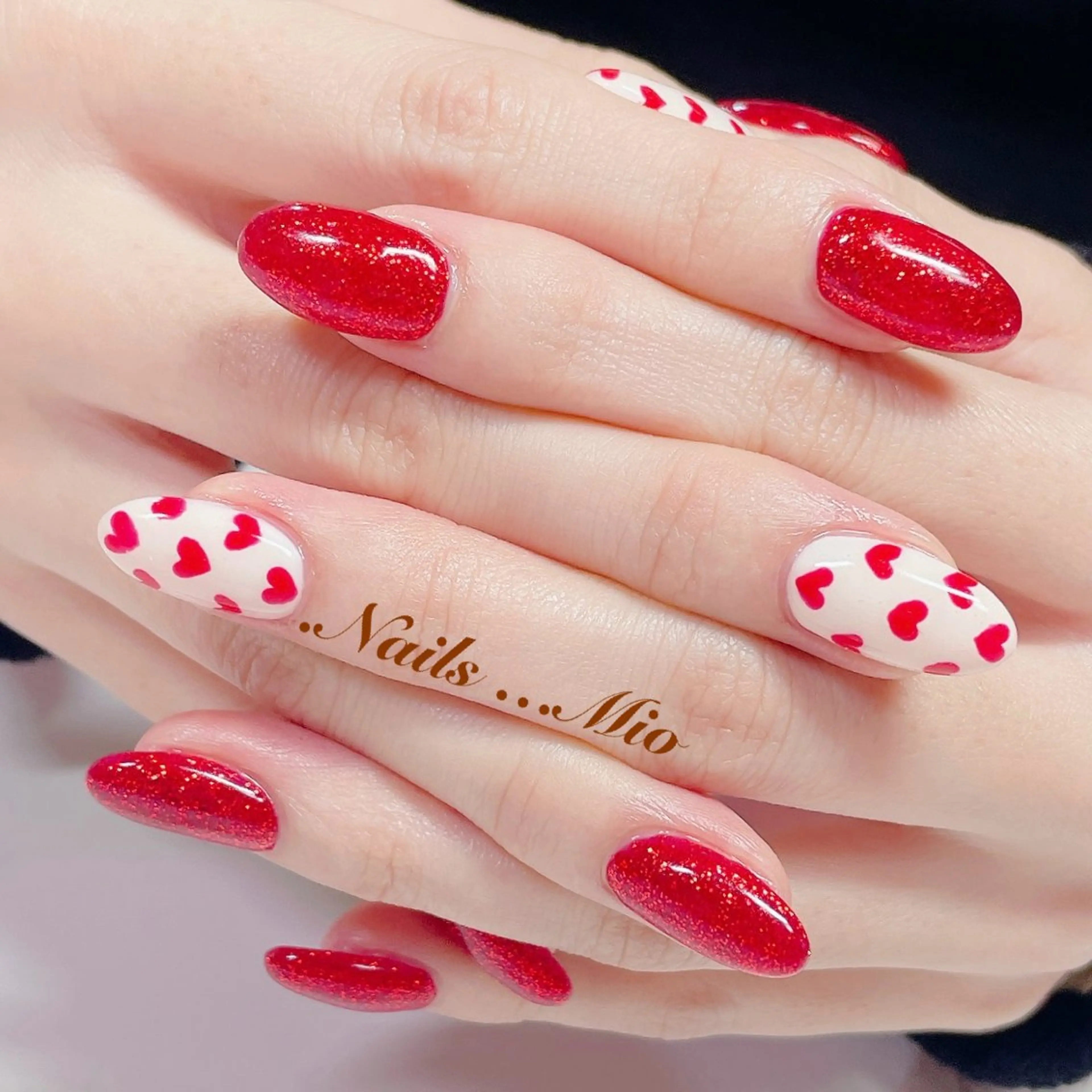 ネイル ジェルネイル ハート .Nails Mio 赤羽西ネイルサロンのネイルデザイン