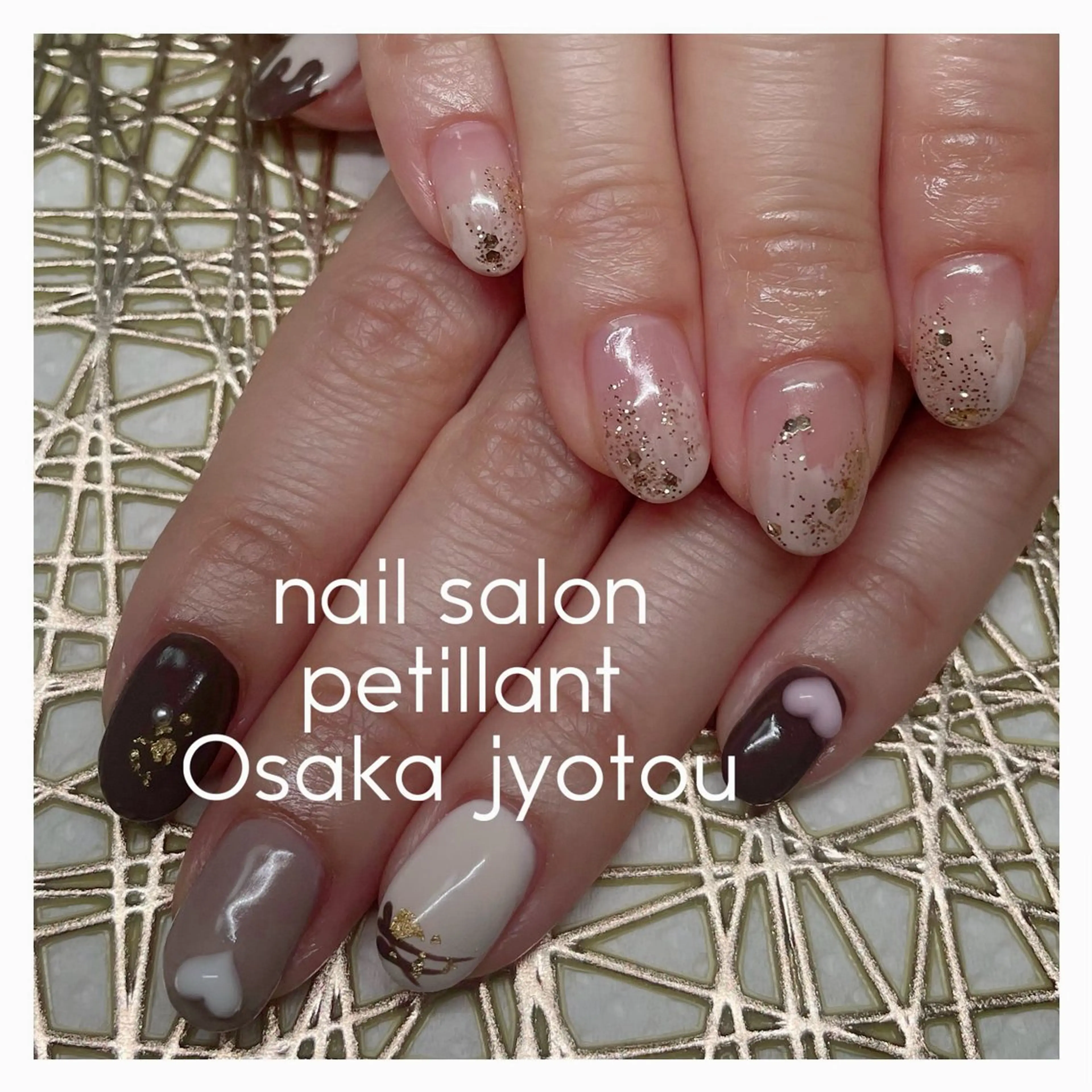 ネイル フットネイル バレンタイン nail salon petillantのネイルデザイン