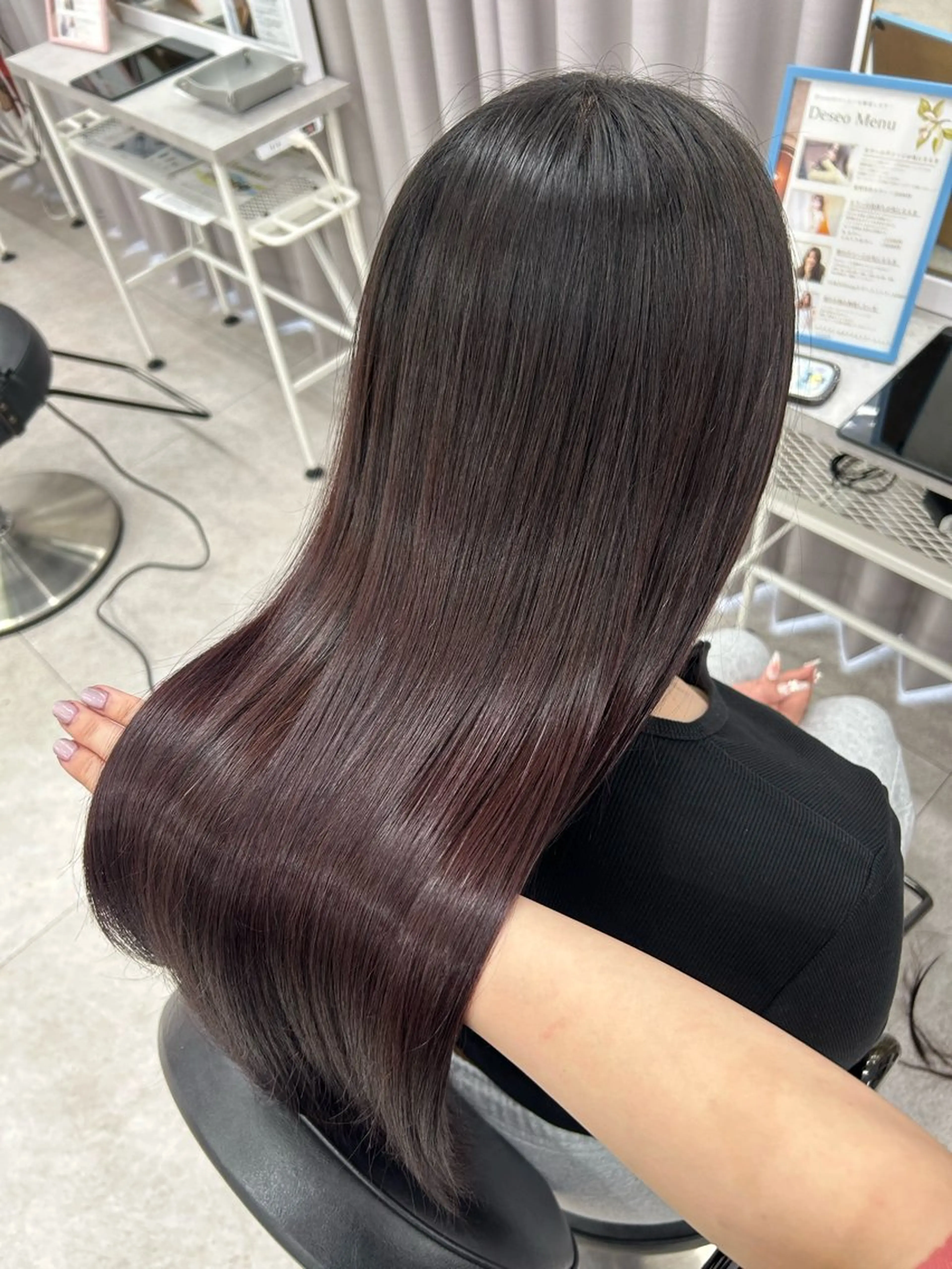 《ミニモ限定✨新導入AMASIAトリートメント付き》カット➕美髪艶カラー➕AMASIA3stepトリートメント🫧の写真