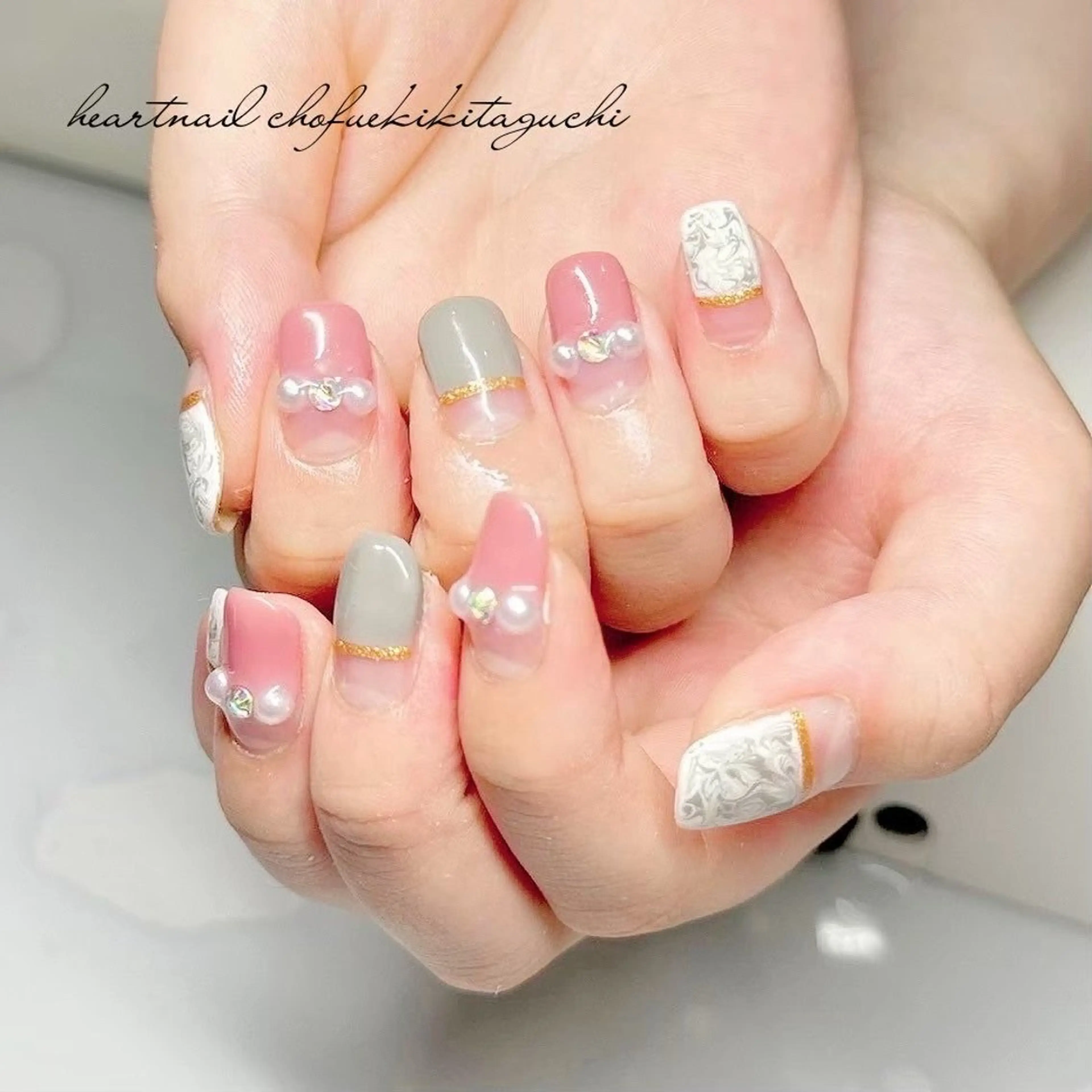 ネイル ハンドネイル 💎Heart Nail💎のネイルデザイン