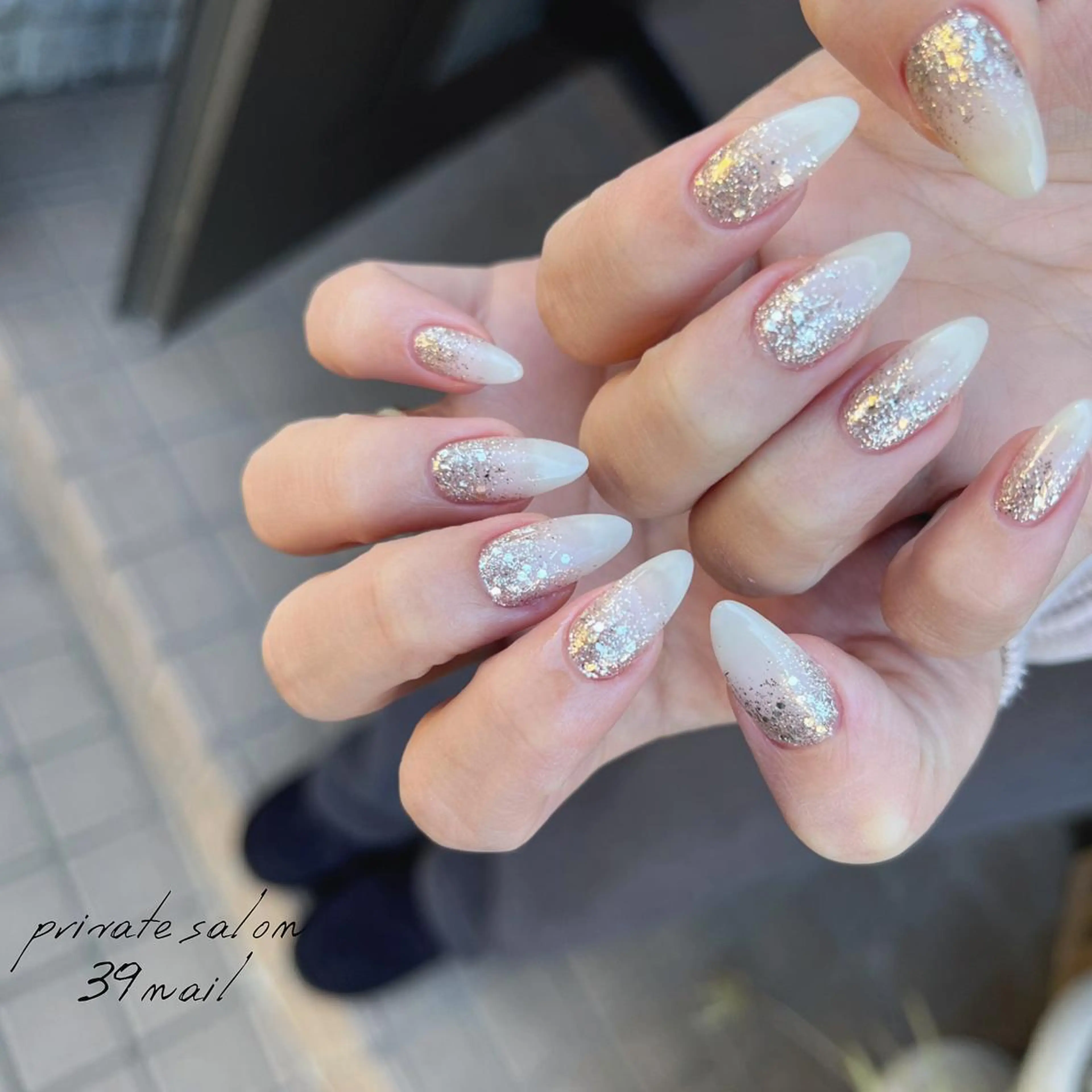 ミディアム ネイル ハンドネイル 京橋 【39nail】のネイルデザイン
