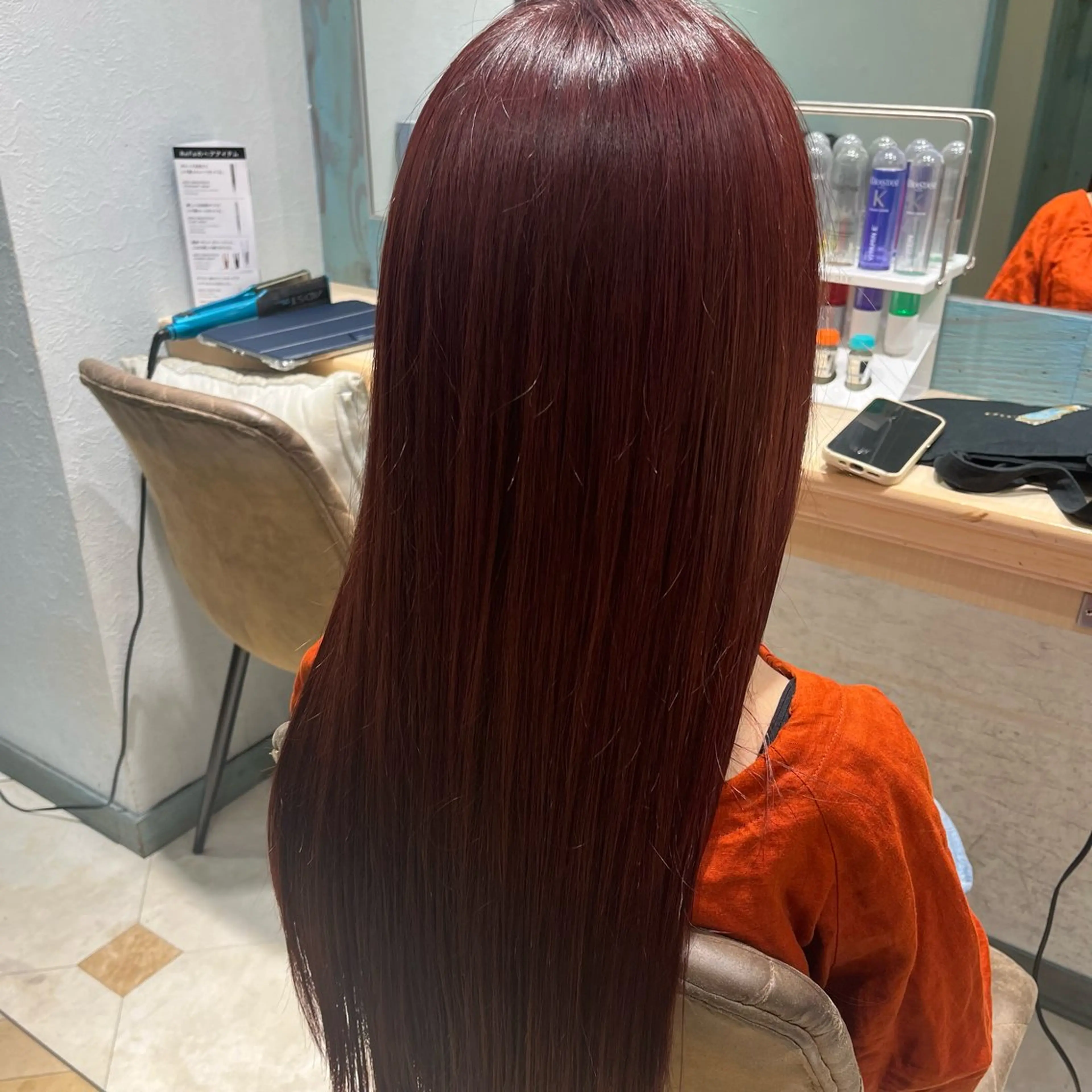 セミロング カラー 髪質改善/縮毛矯正 松原和志のヘアスタイル