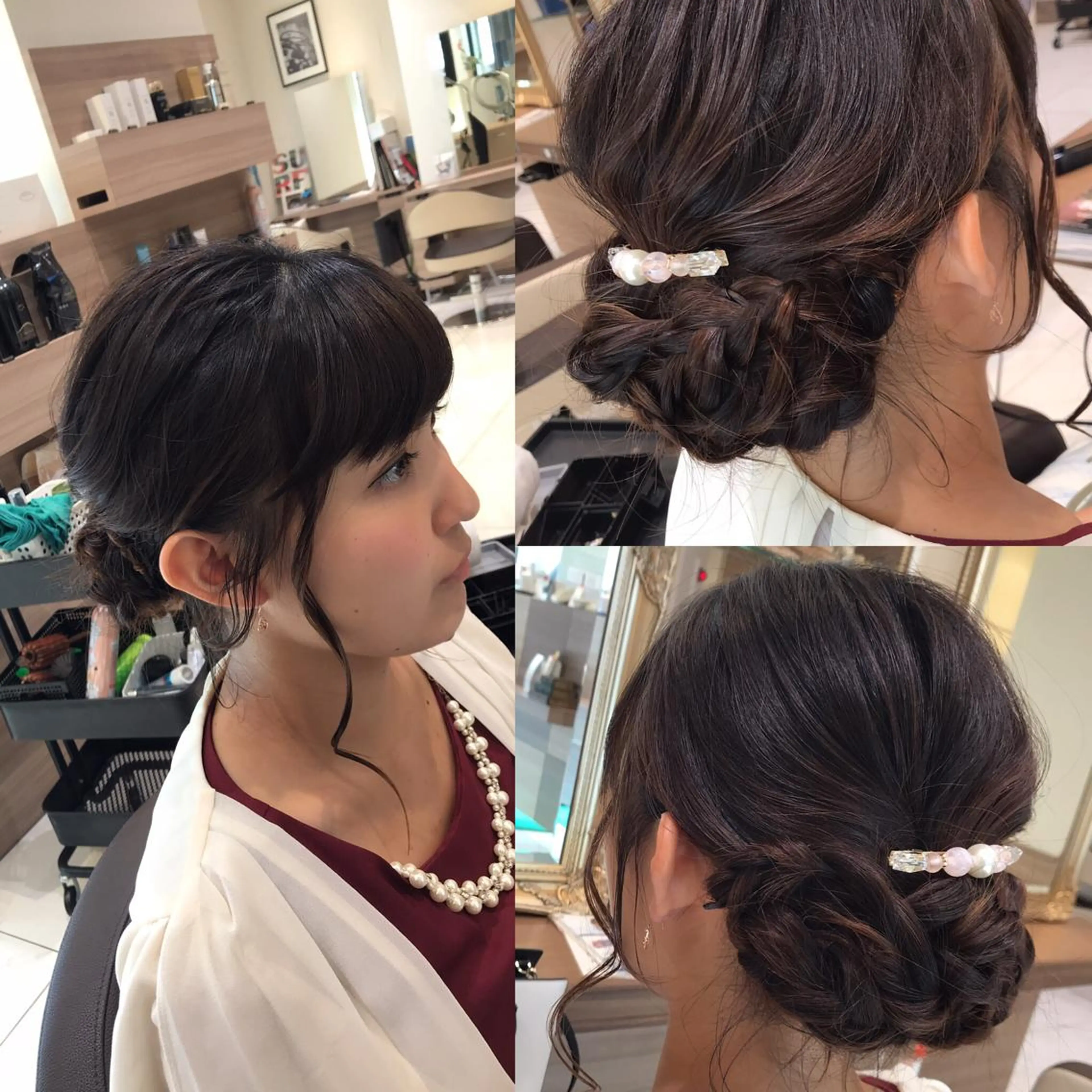 セミロング ヘアアレンジ steed tokyo所属・KOOKI スティードトーキョーのヘアスタイル