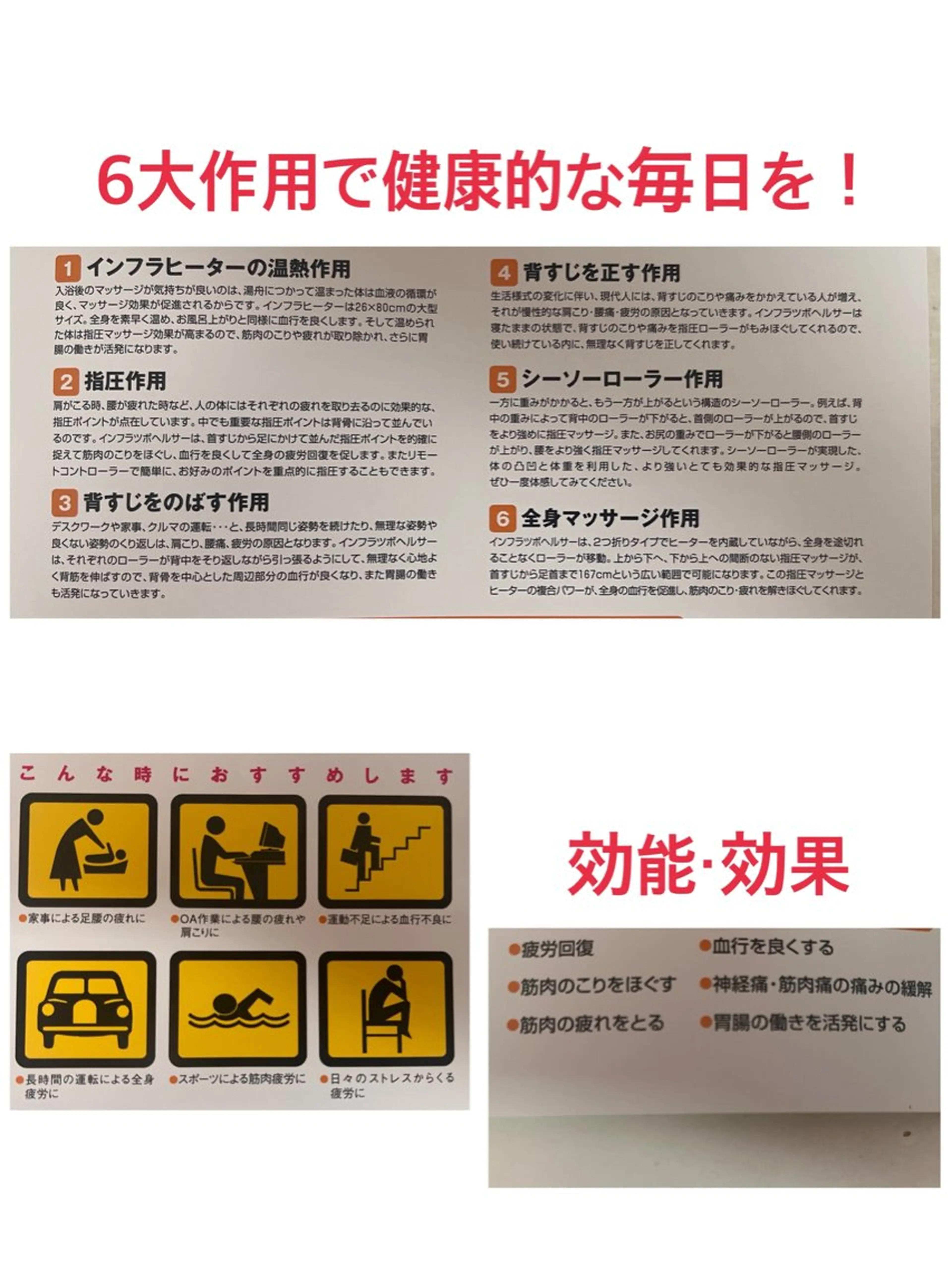 遠赤外線ローラーベッドの写真