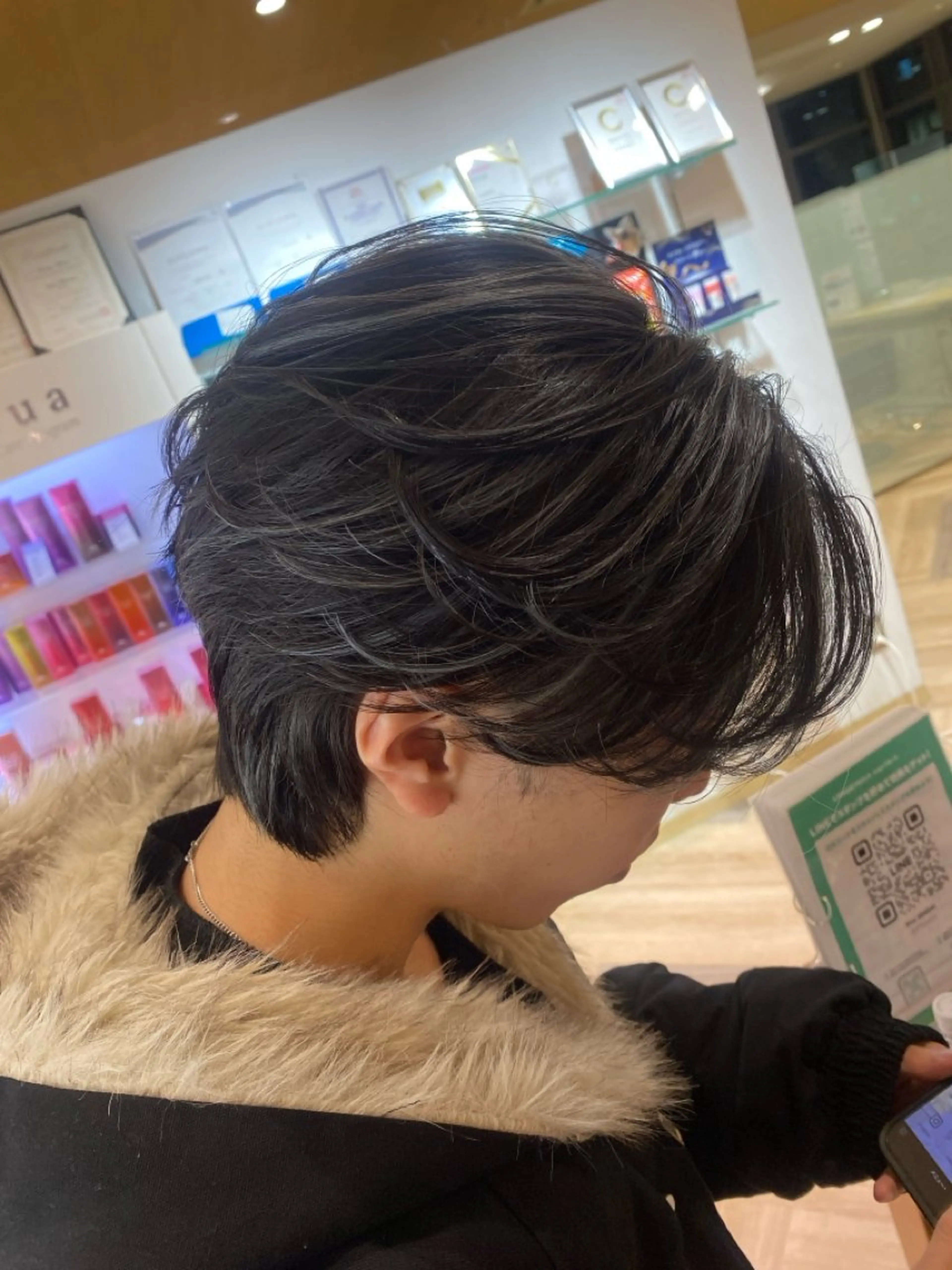 ショート カラー パーマ メンズ特化/フェザー /パーマ/伊勢元のヘアスタイル