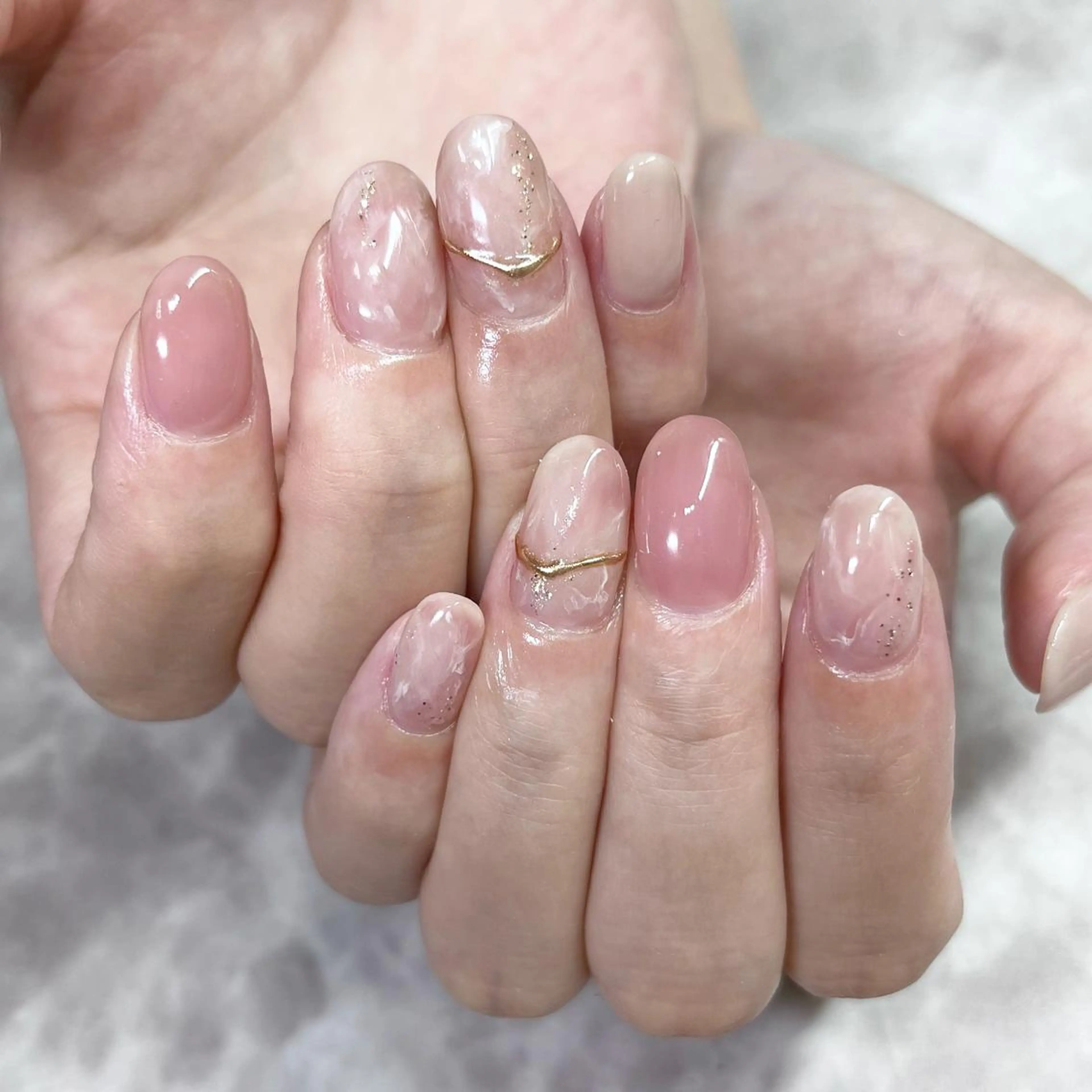 ネイル ミラーネイル ハンドネイル Jasmine NAILのネイルデザイン