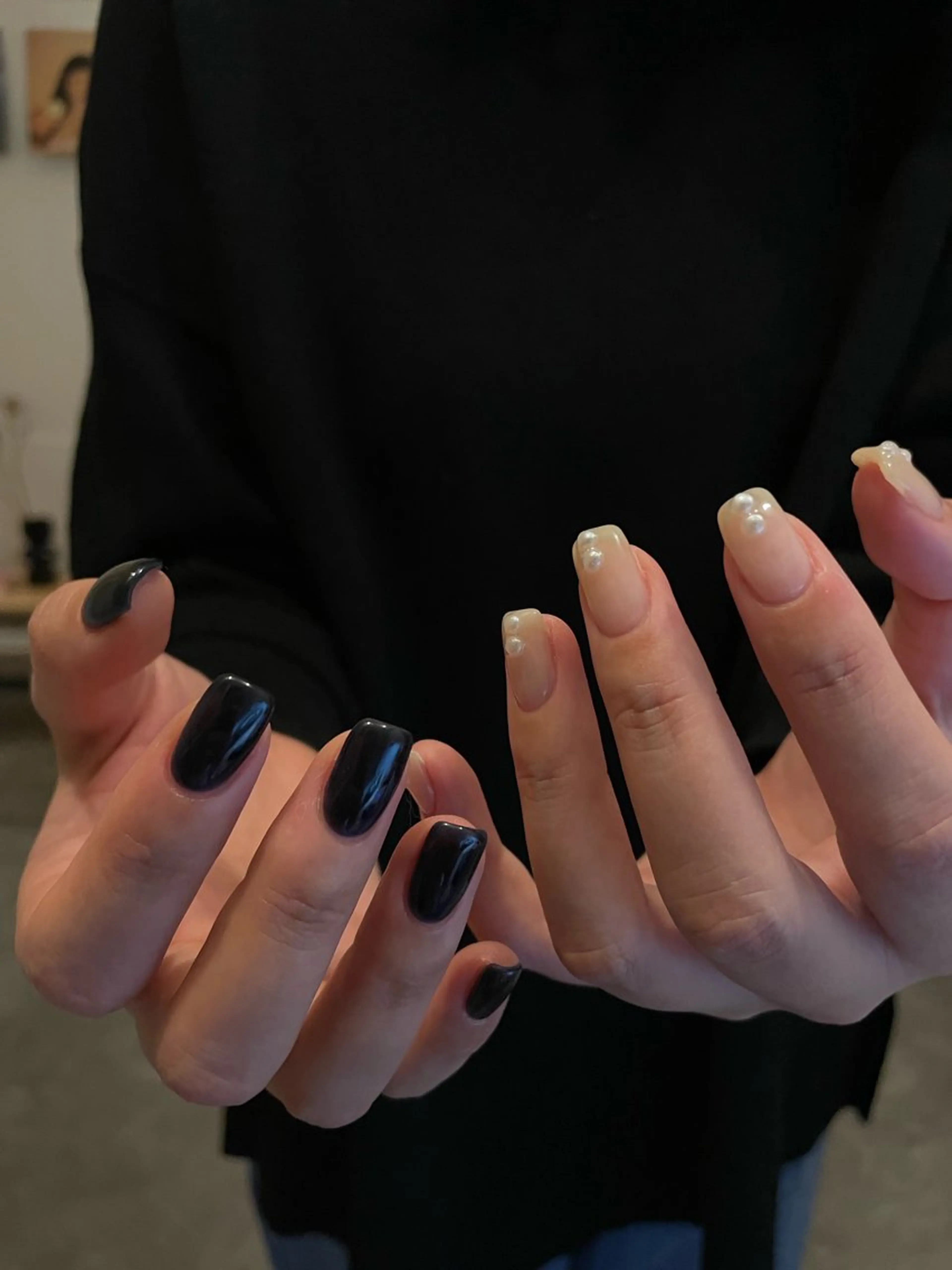 ネイル おそろいネイル ハンドネイル roof nailのネイルデザイン