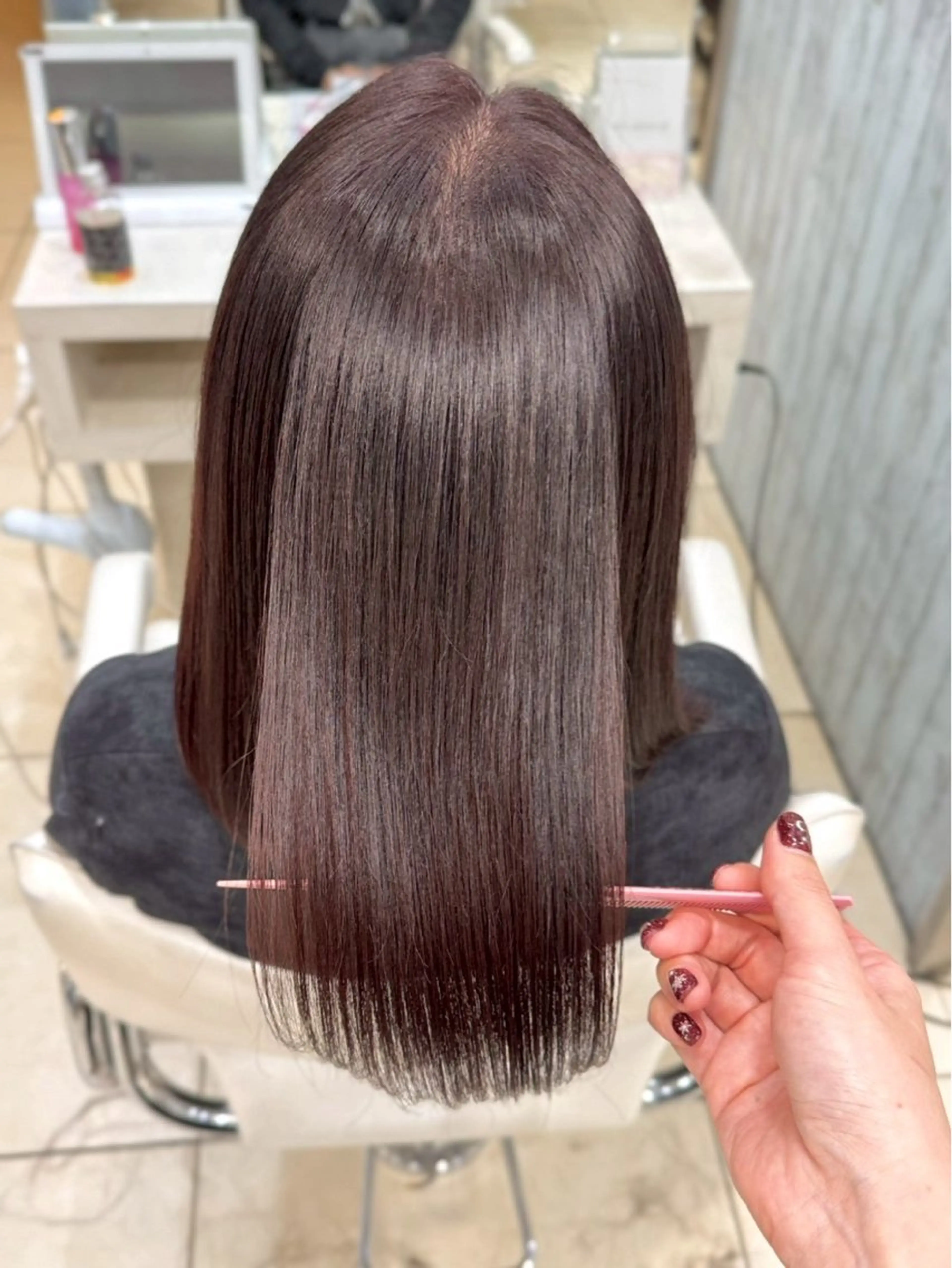 ミディアム [髪質改善カラー] 佐藤唯花🦋のヘアスタイル