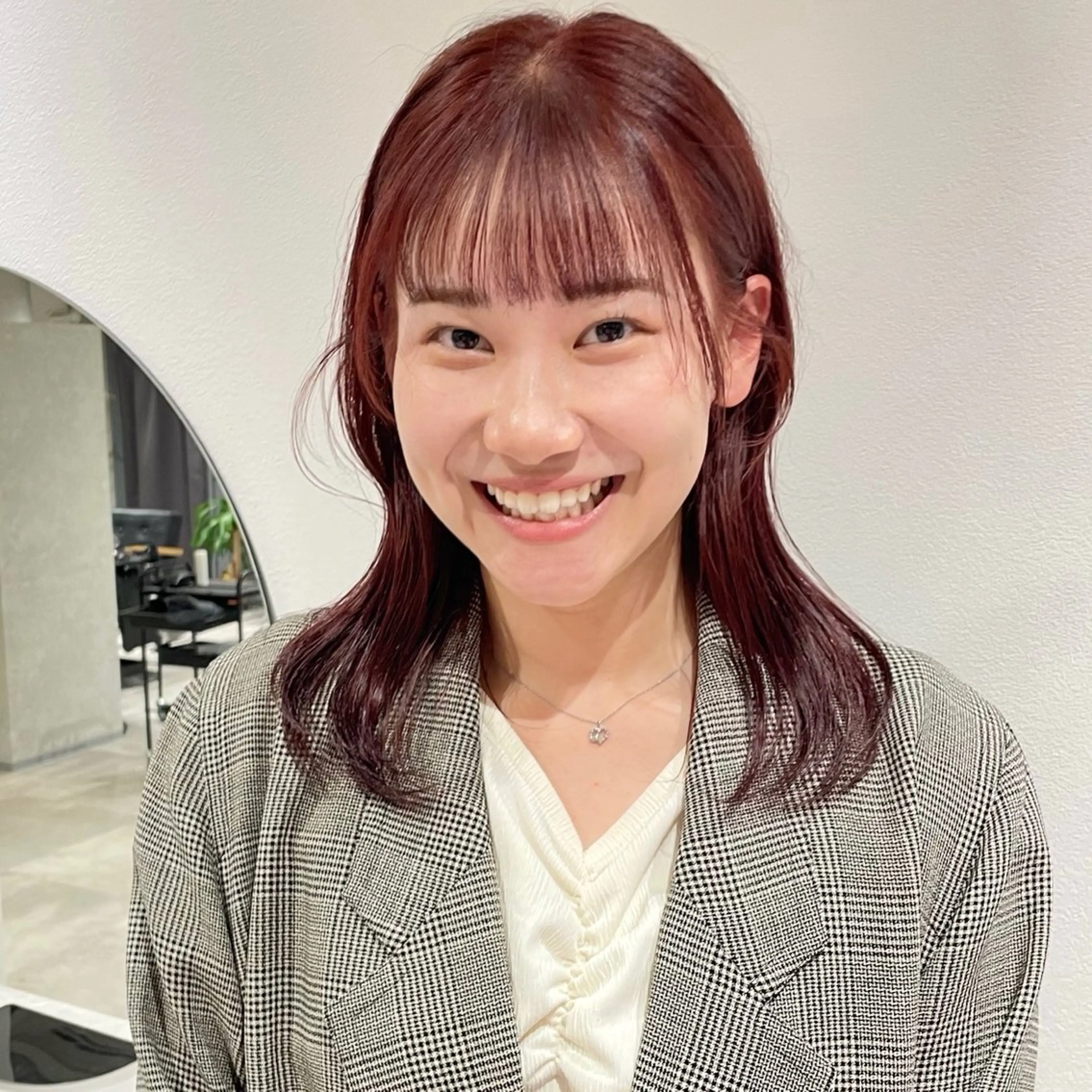 ミディアム カラー カット トリートメント ヘッドスパ 🍊暖色×顔周り 🍊cocoroのヘアスタイル