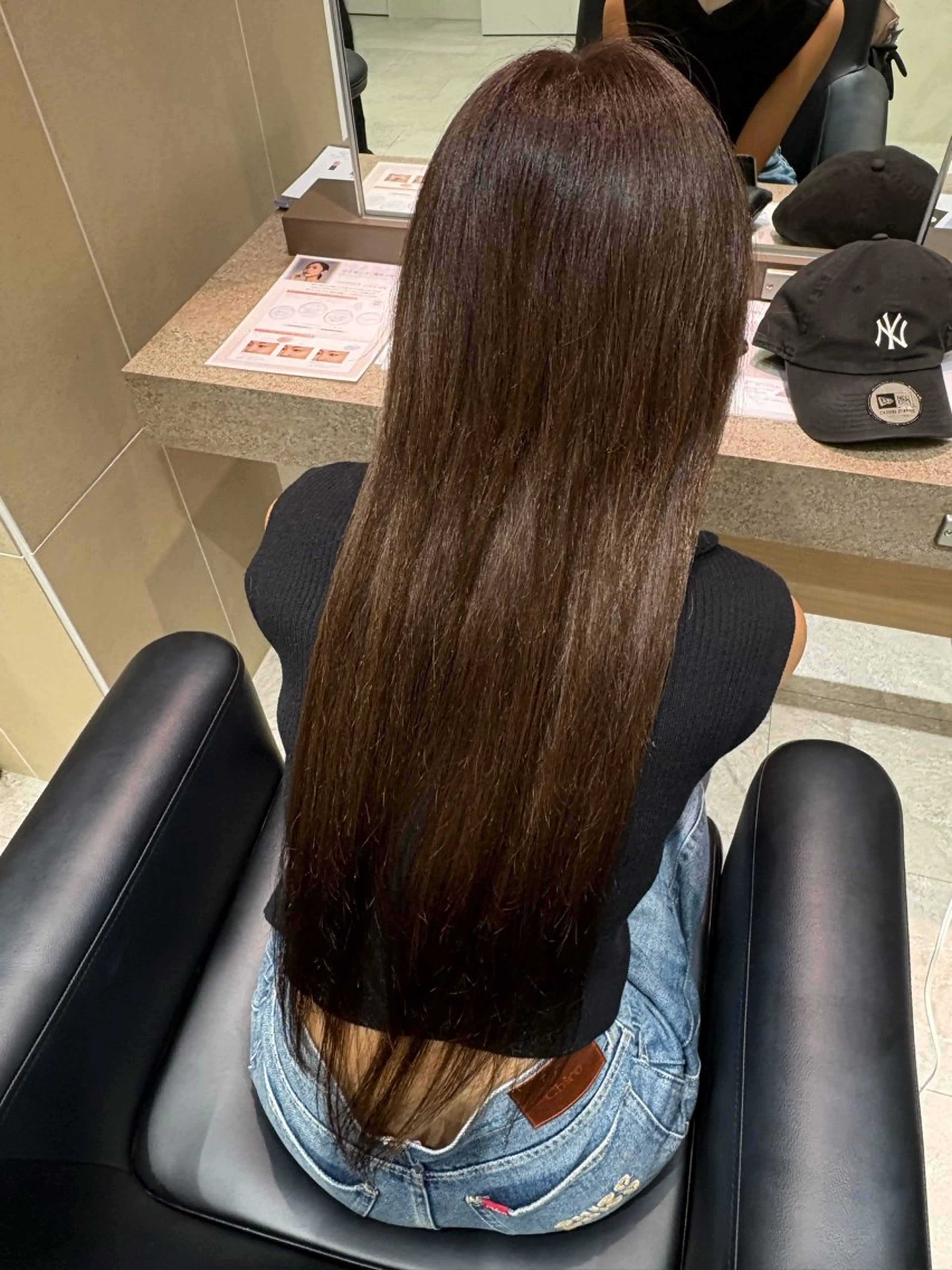 カラー ブリーチ ブラウンカラー ブリーチなしカラー はるか /板橋🫧のヘアスタイル