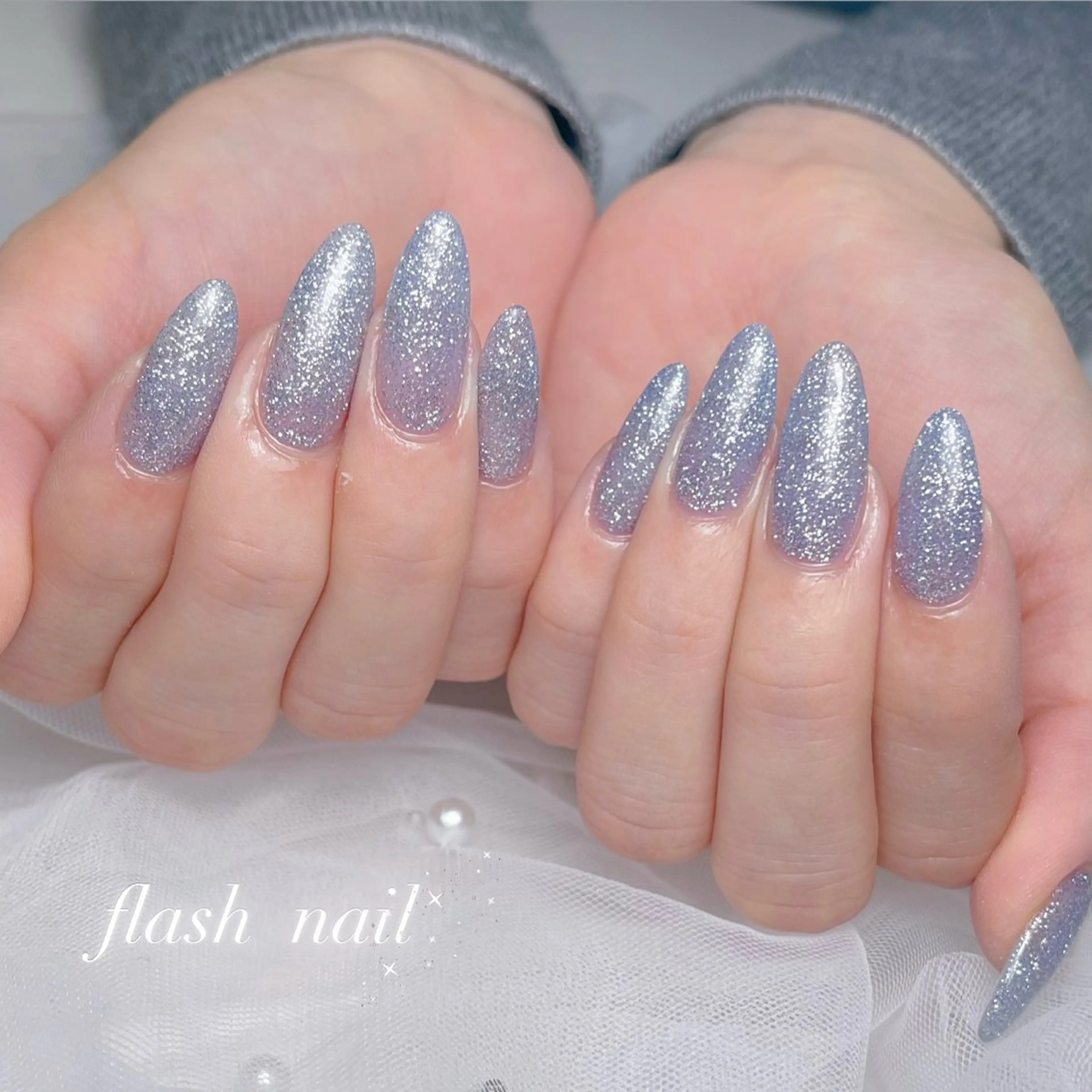 ネイル 長さ出し フラッシュネイル ジェルネイル 韓国ネイル マグネットネイル ハンドネイル RE SALONのネイルデザイン