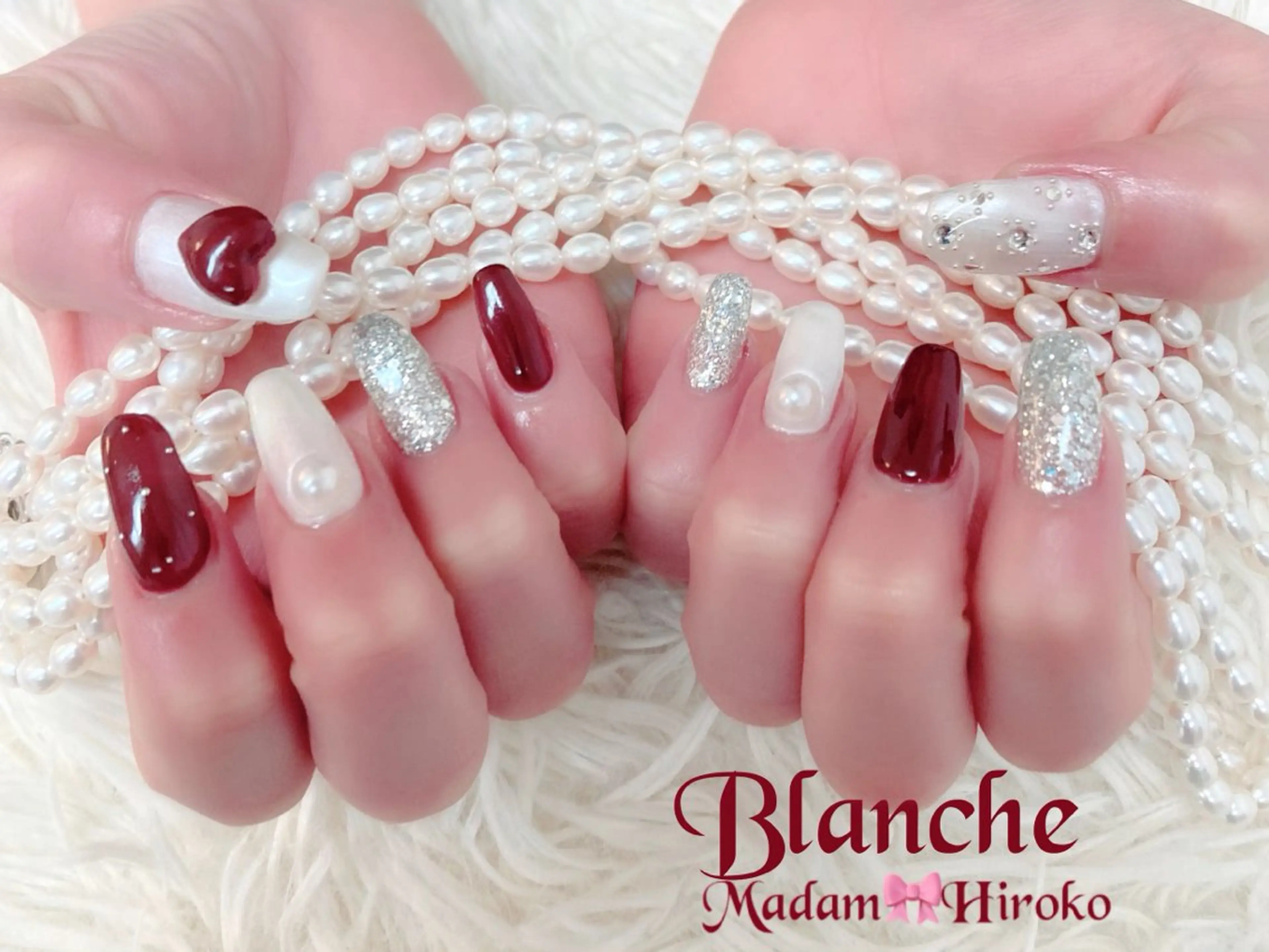 ネイル ボルドー Lianネイル 寛子Lianのネイルデザイン