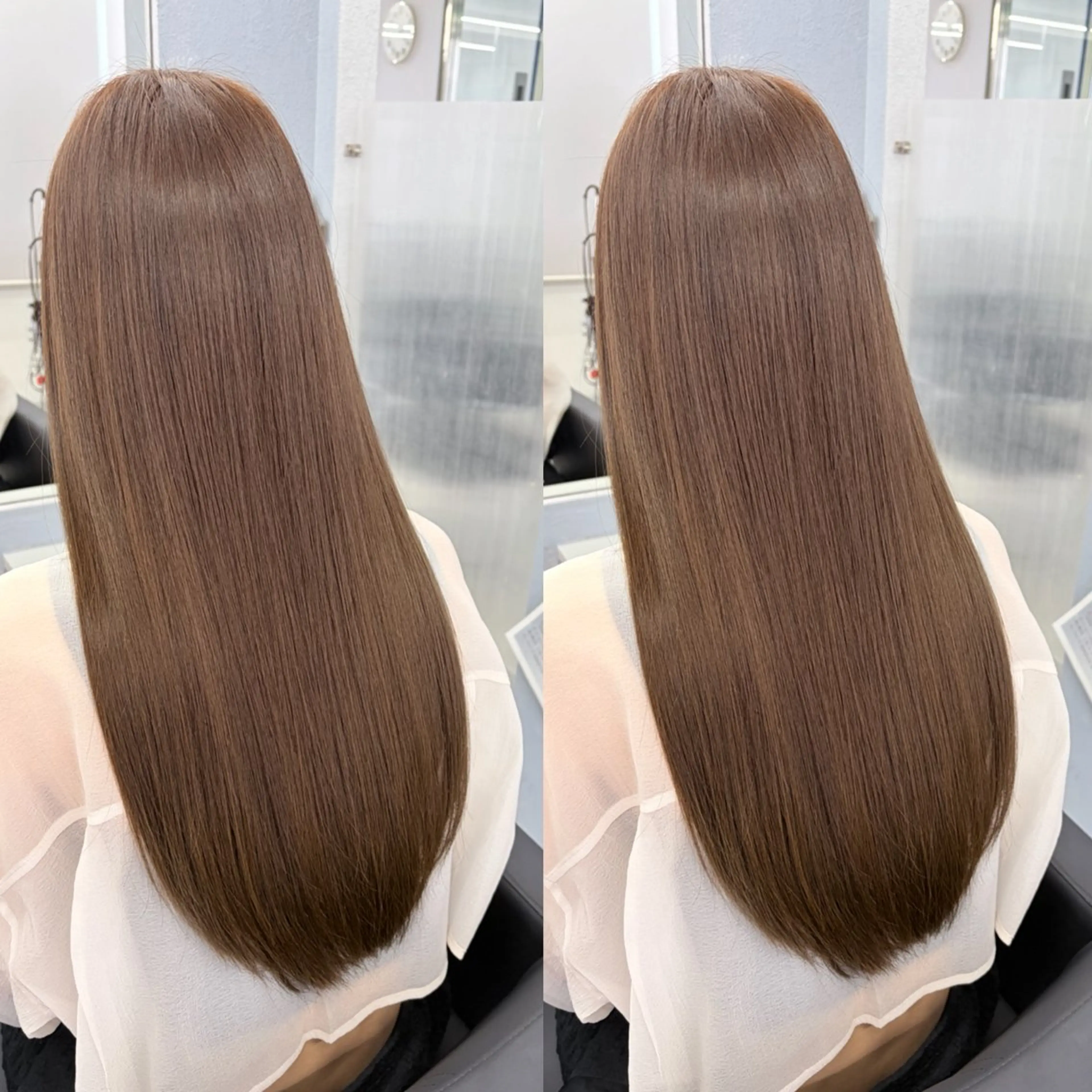 ロング カット ヘアカラー トリートメント ハイトーン🎀 暖色系カラー🎀愛美のヘアスタイル