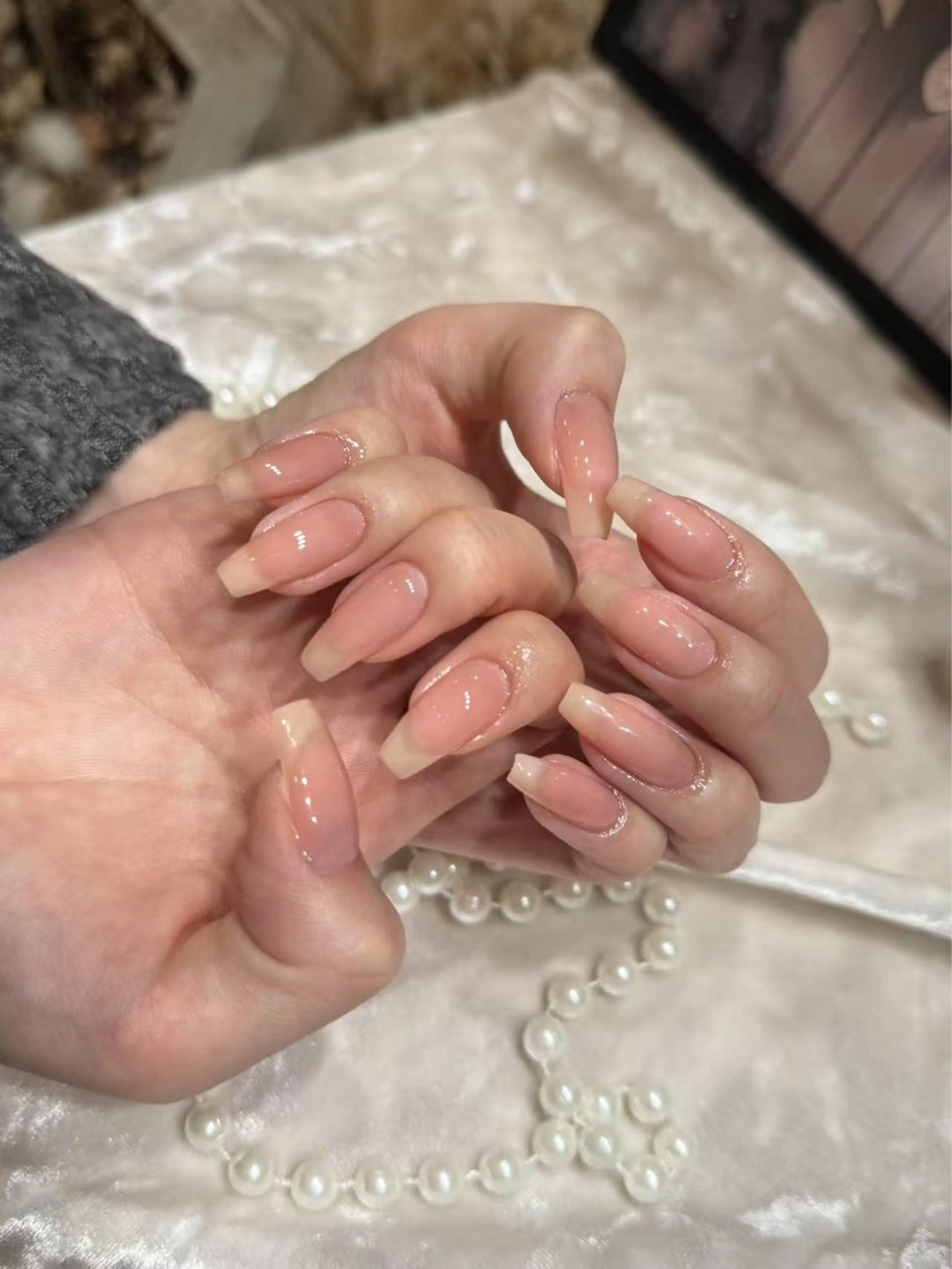 ネイル アートネイル フットネイル ジェルネイル ハート マグネットネイル babarla Nailのネイルデザイン