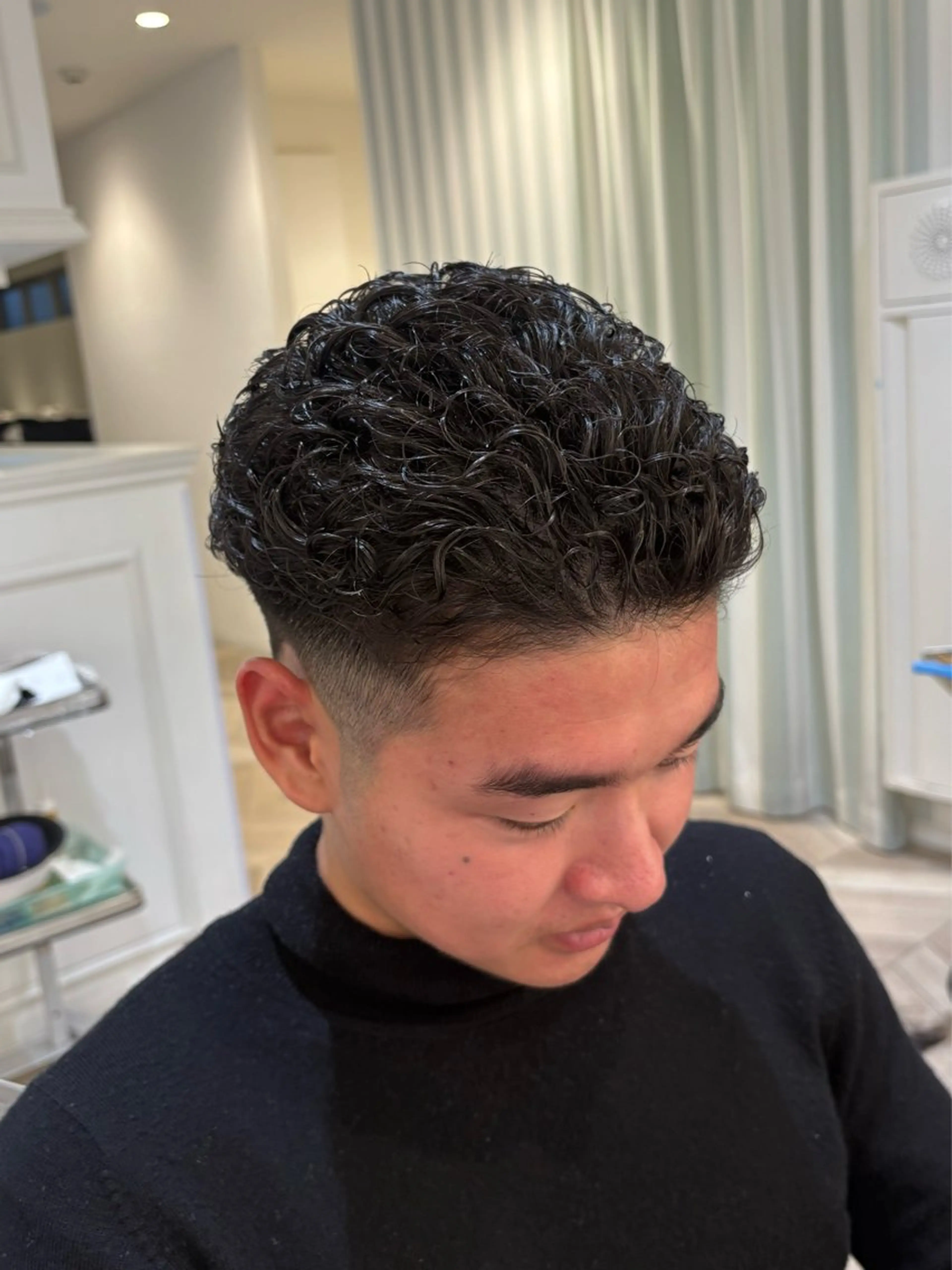 パーマ メンズ フェードカット メンズパーマ 刈り上げ NYNY 🌺Ruiのヘアスタイル