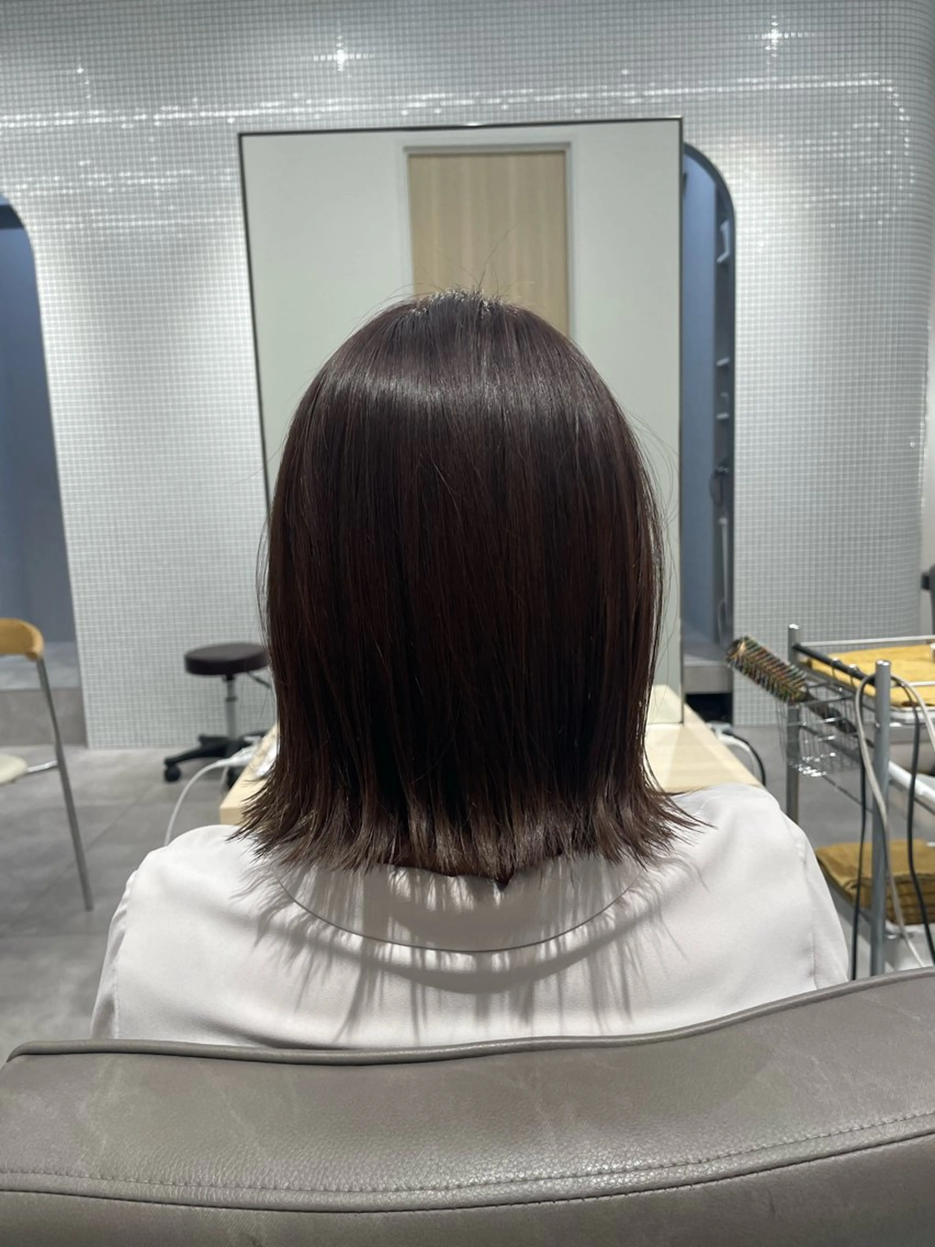 ミディアム カラー ヘアカラー ren ボブロブ/ミディアムのヘアスタイル