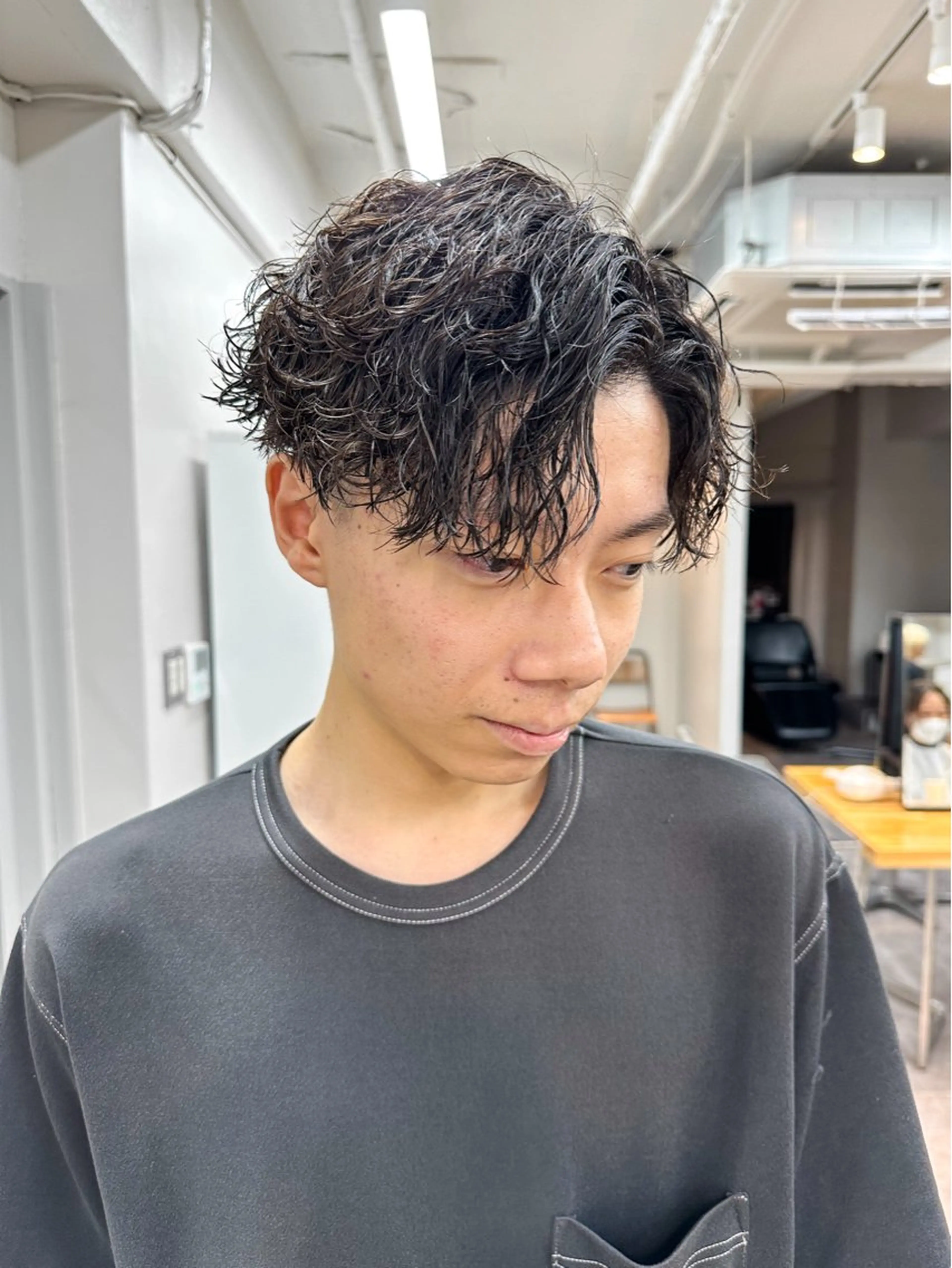 ショート パーマ メンズ メンズパーマ メンズ特化ryoのヘアスタイル