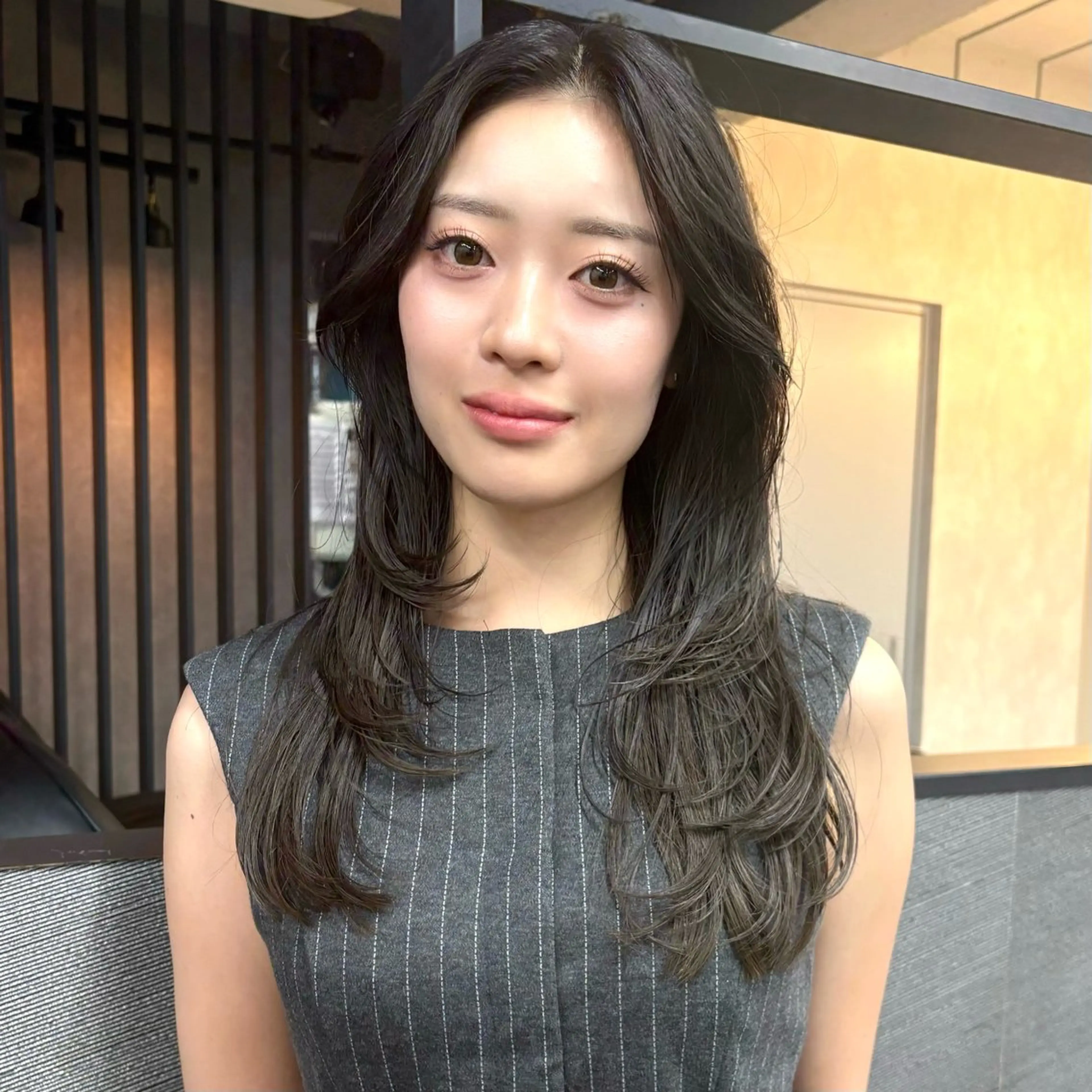 ロング カラー カット ヘアカラー トリートメント レイヤー 髪質改善 ハッシュカット/新宿のヘアスタイル