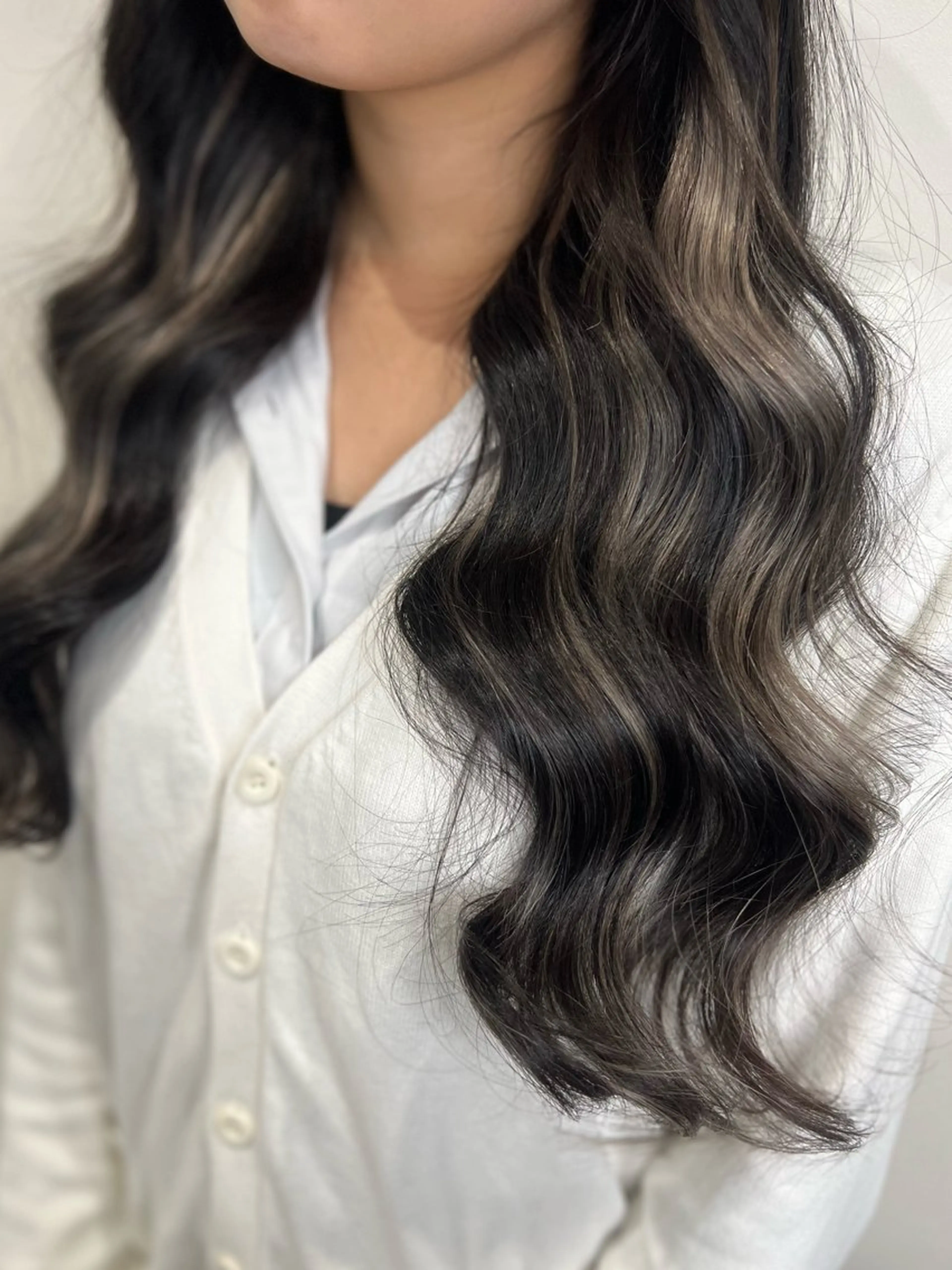 ロング プルエクステ エクステ ハイライト エクステ YUDU🍊 germe/ジェルムのヘアスタイル