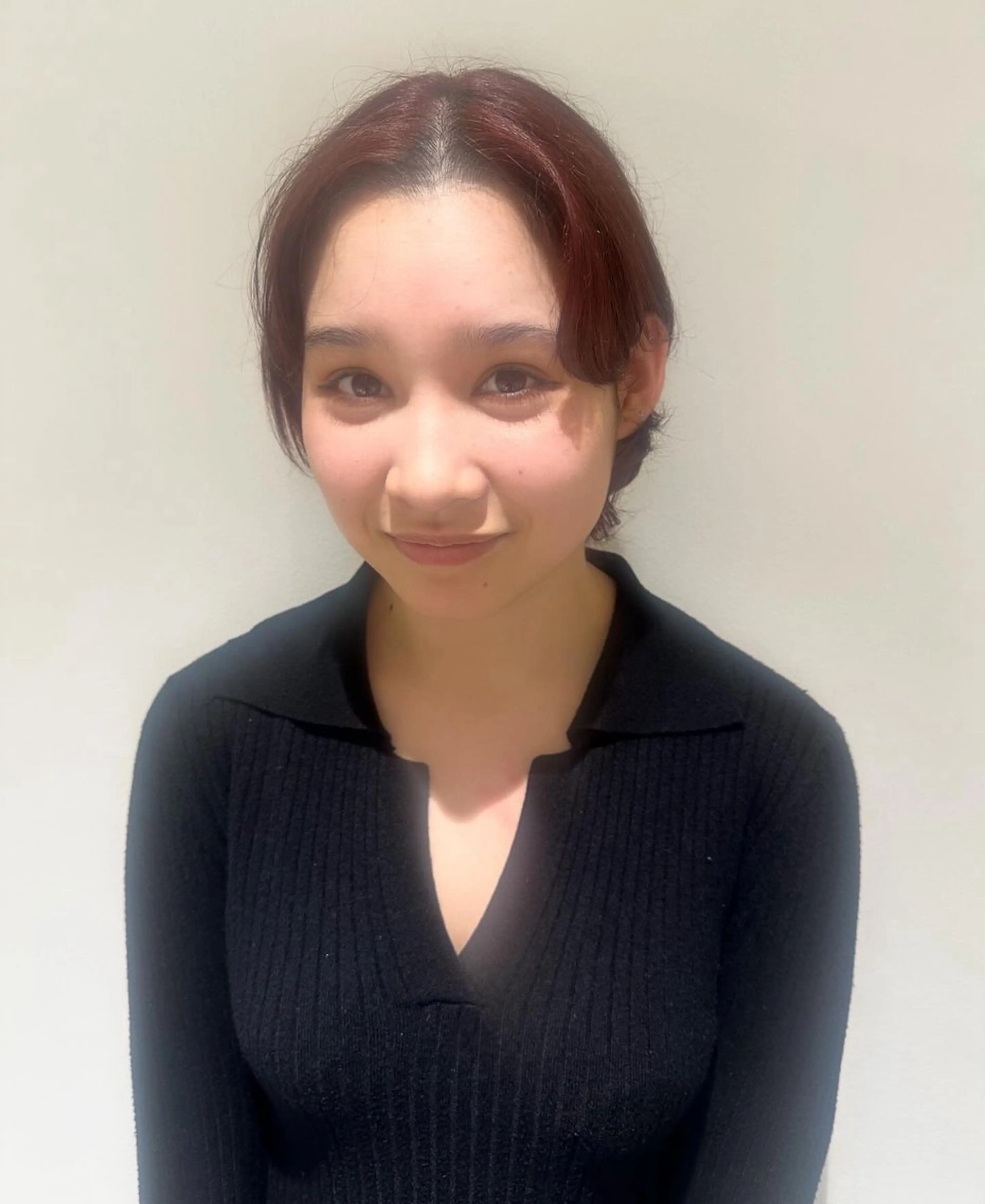 ショート カラー ブリーチ ブリーチなしカラー ショート/レイヤー 高野菜瑠のヘアスタイル