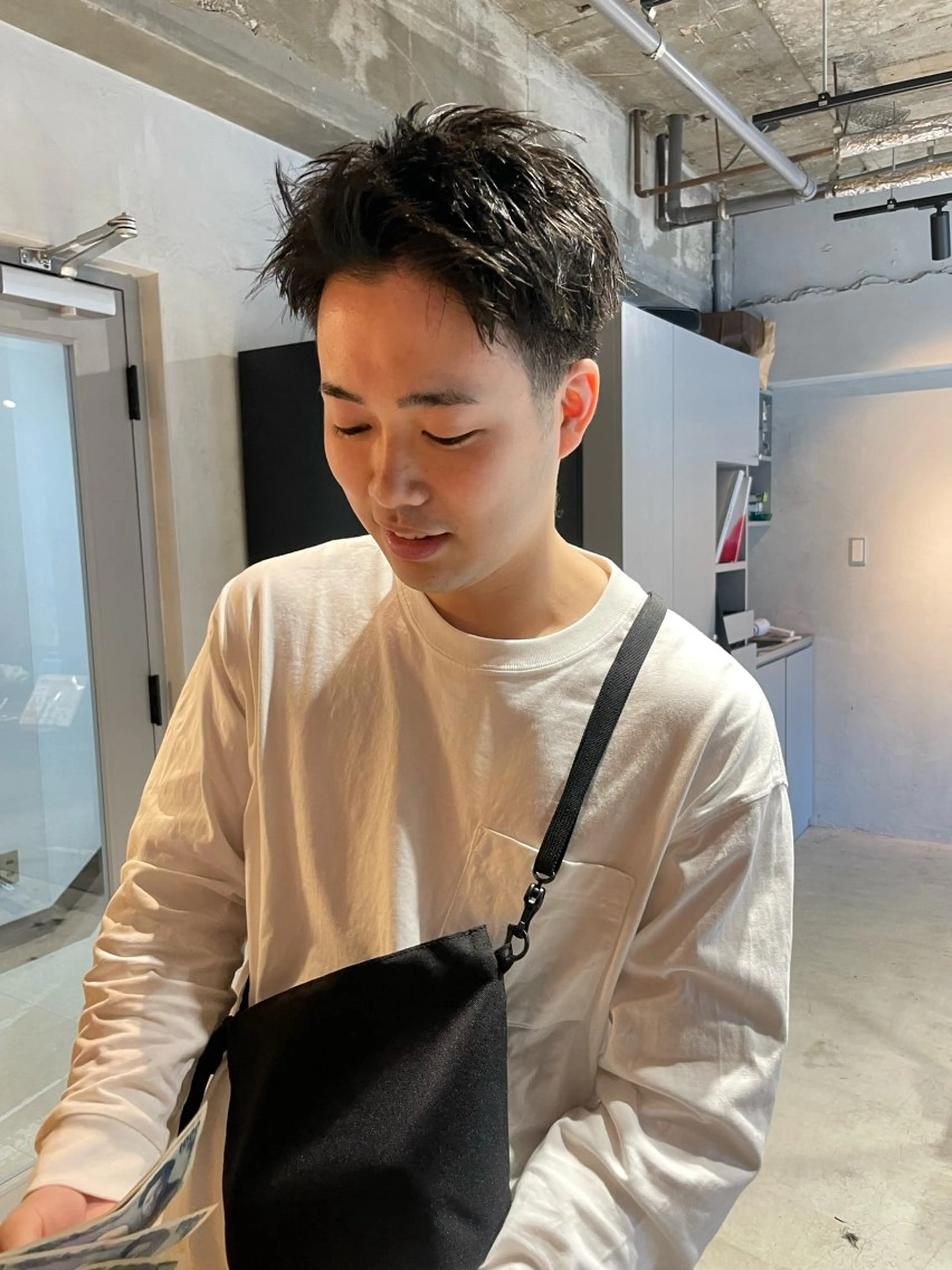 ショート カラー パーマ ヘアアレンジ メンズ メンズ特化 しゅうへいのヘアスタイル