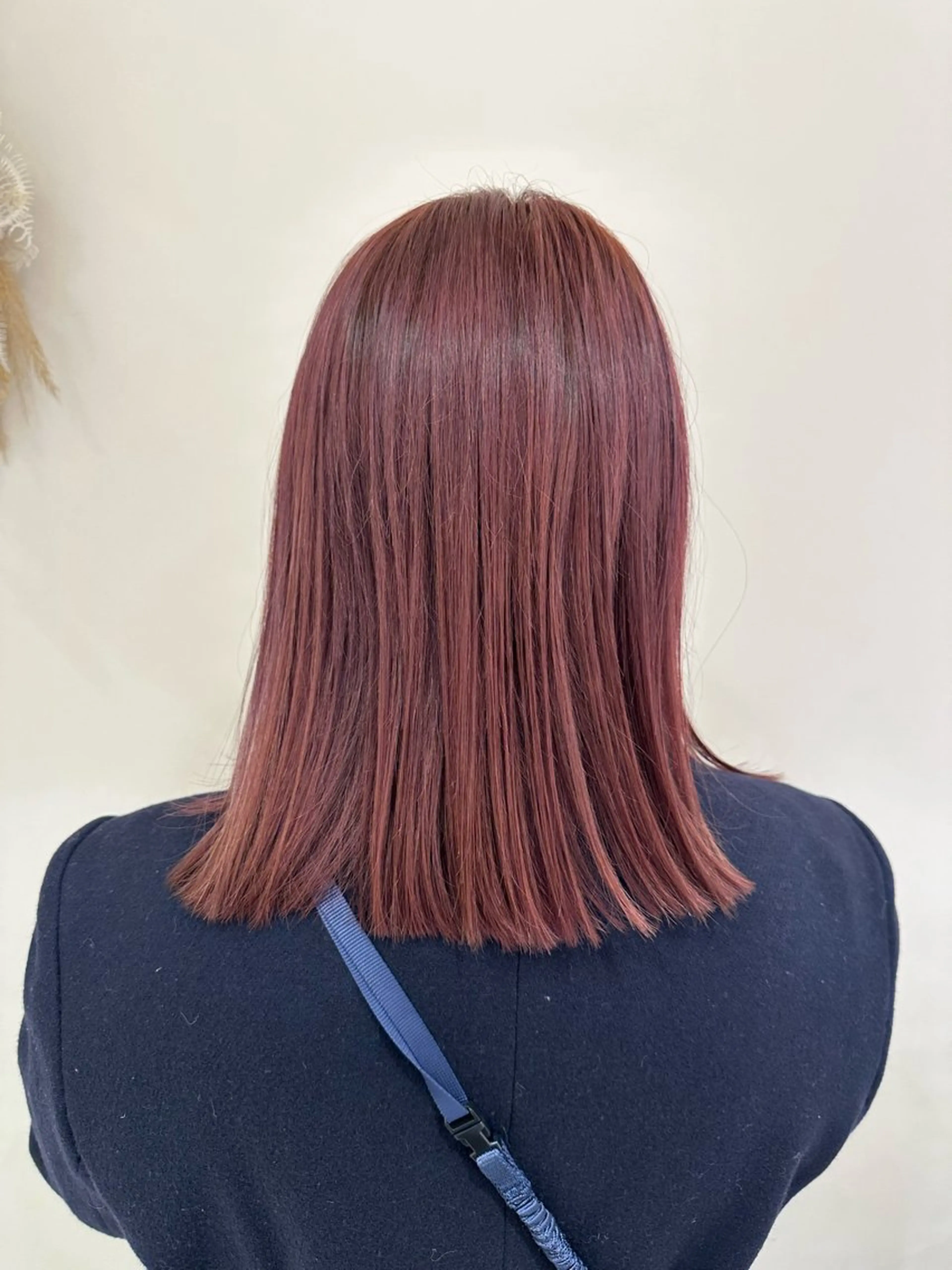 ロング カラー ヘアアレンジ タイトボブ個性派カラ ーAKANEのヘアスタイル