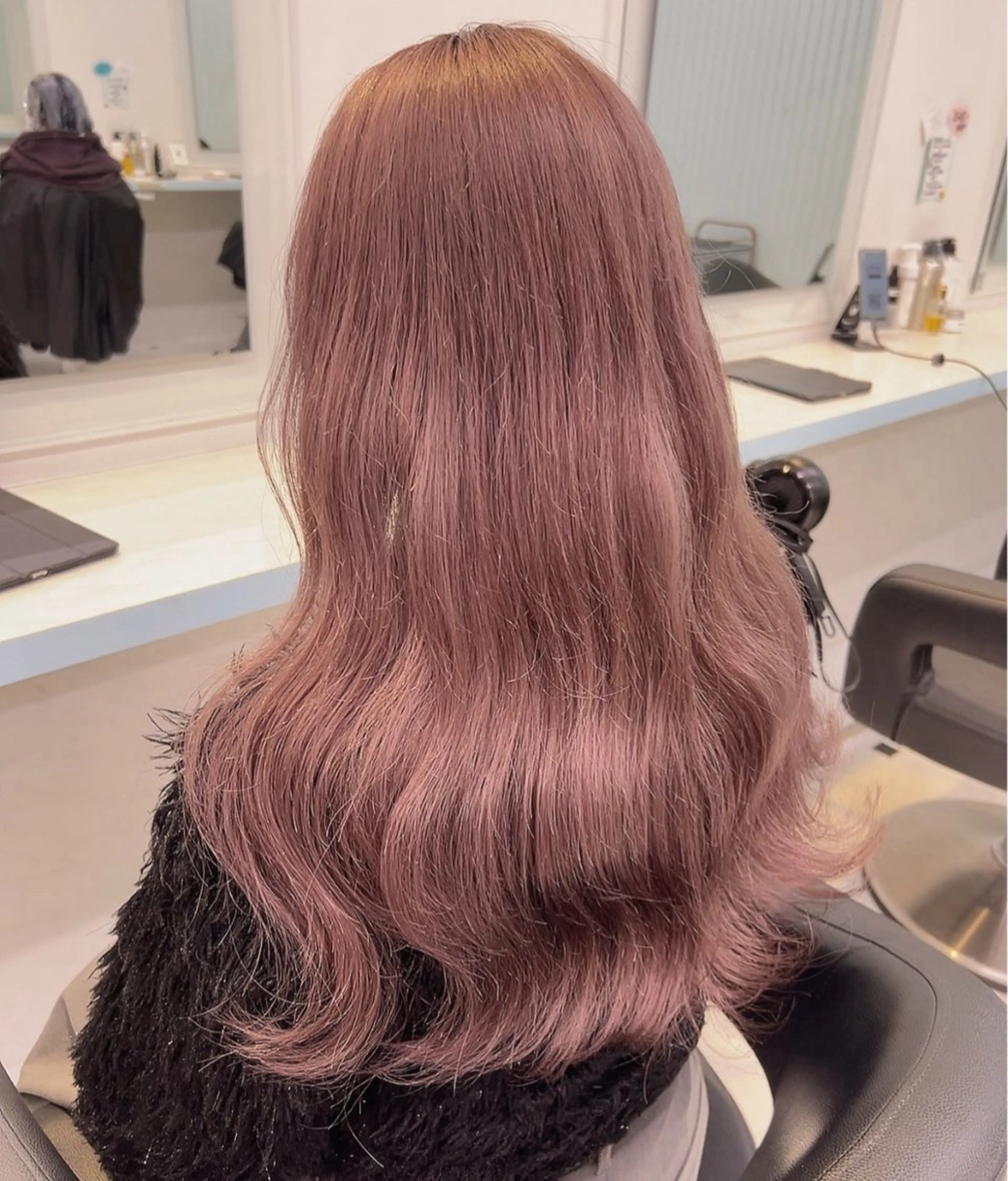 ロング カラー ヘアカラー トリートメント ヘッドスパ ヘアセット 🥞ベージュ系カラー 【すずきりほ】🥞のヘアスタイル
