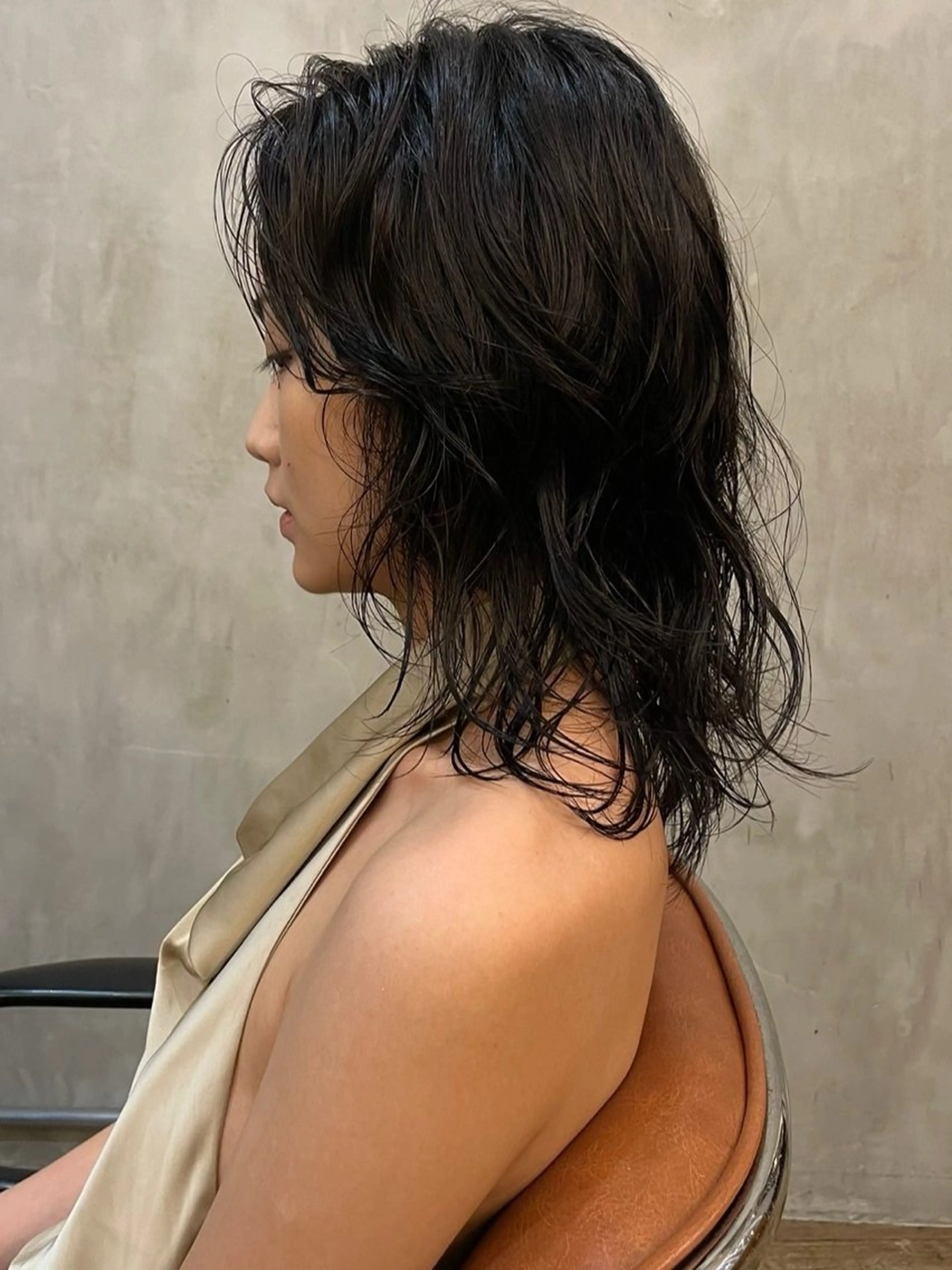 ミディアム パーマ ショートカット/パー マ🫧kotoneのヘアスタイル