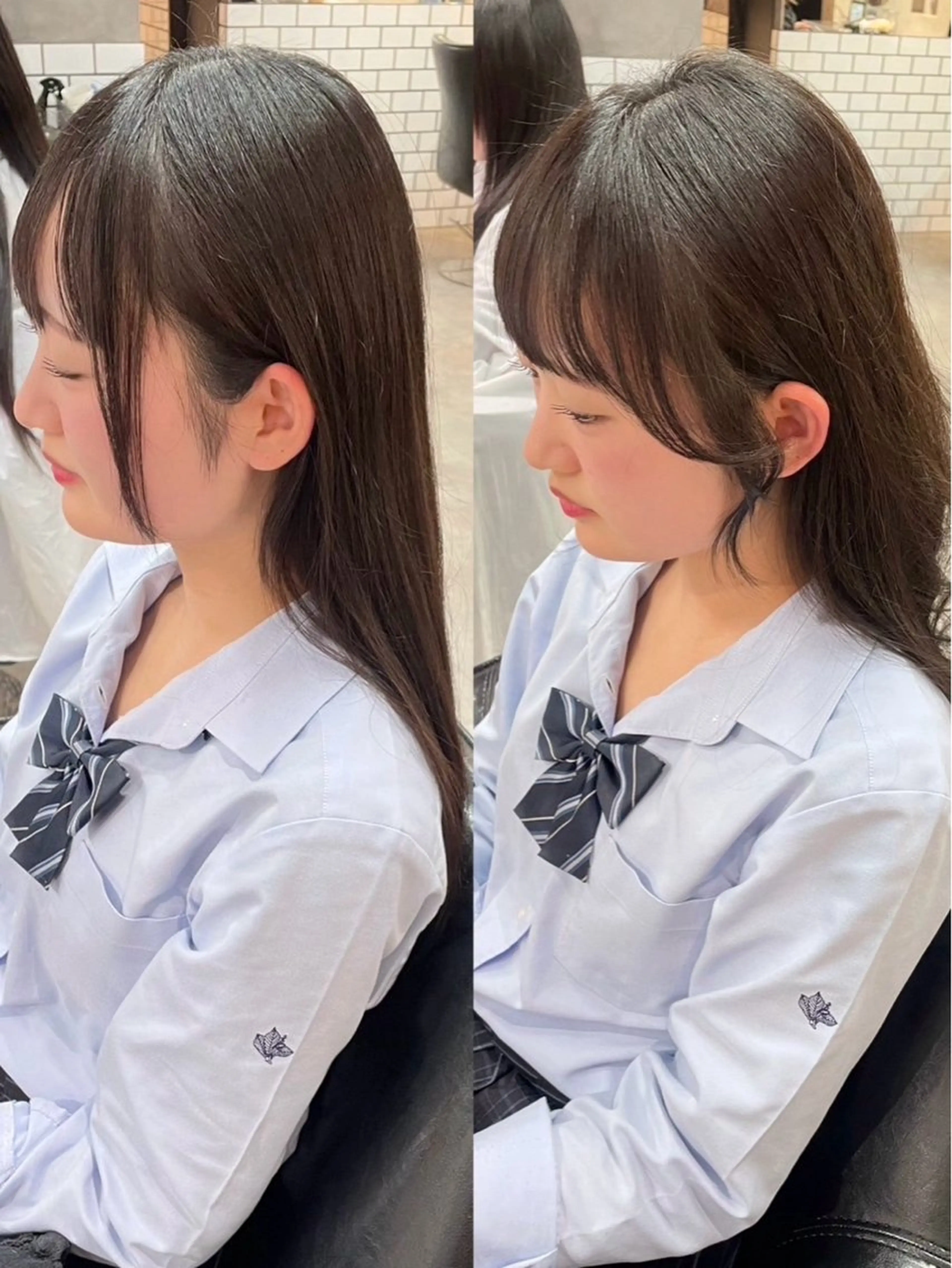 ロング 顔周りカット カット トリートメント こうき/前髪割れ癖 改善/カット/カラーのヘアスタイル