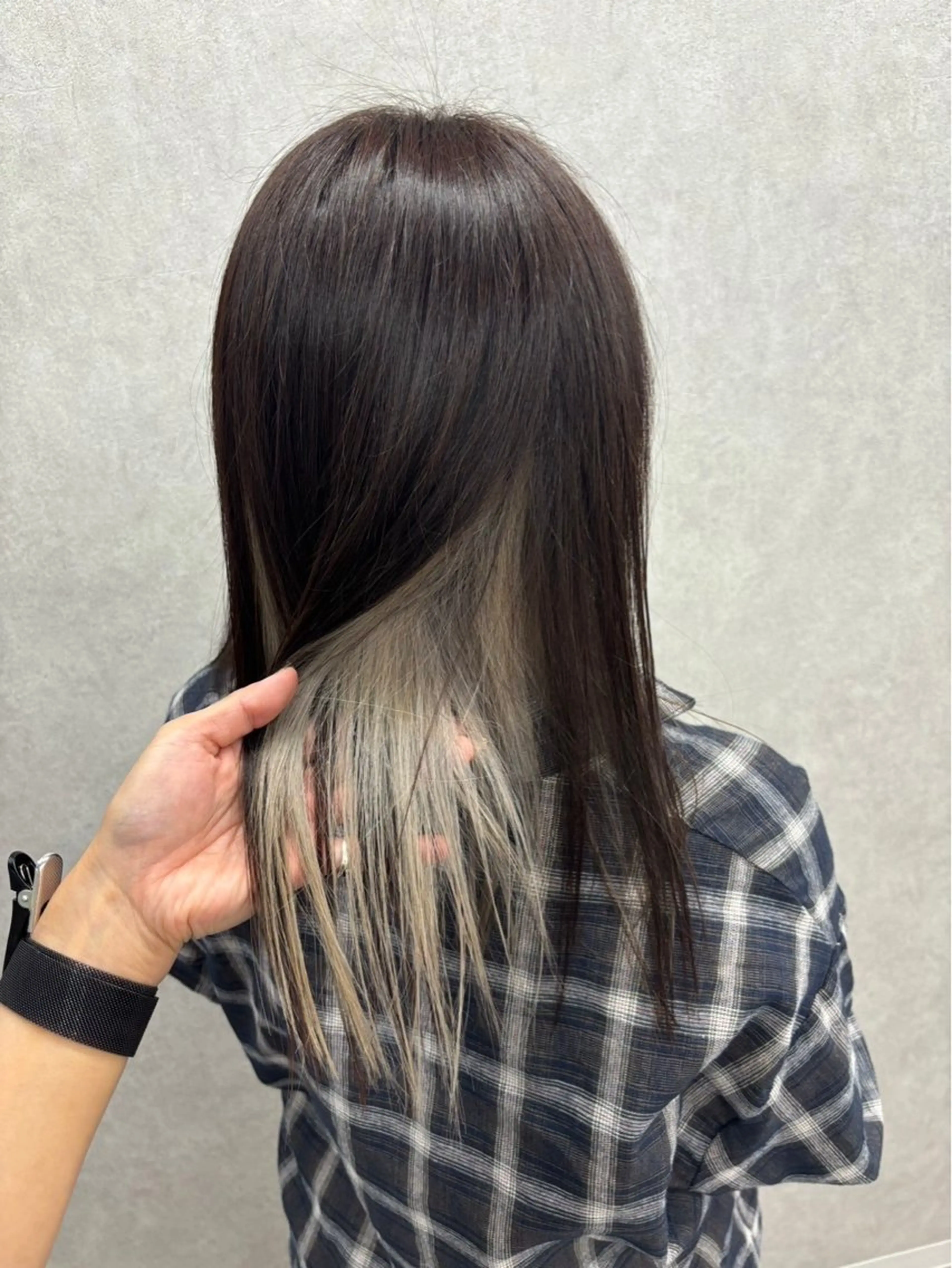 ロング かがみ/メンテナンス カット無料のヘアスタイル