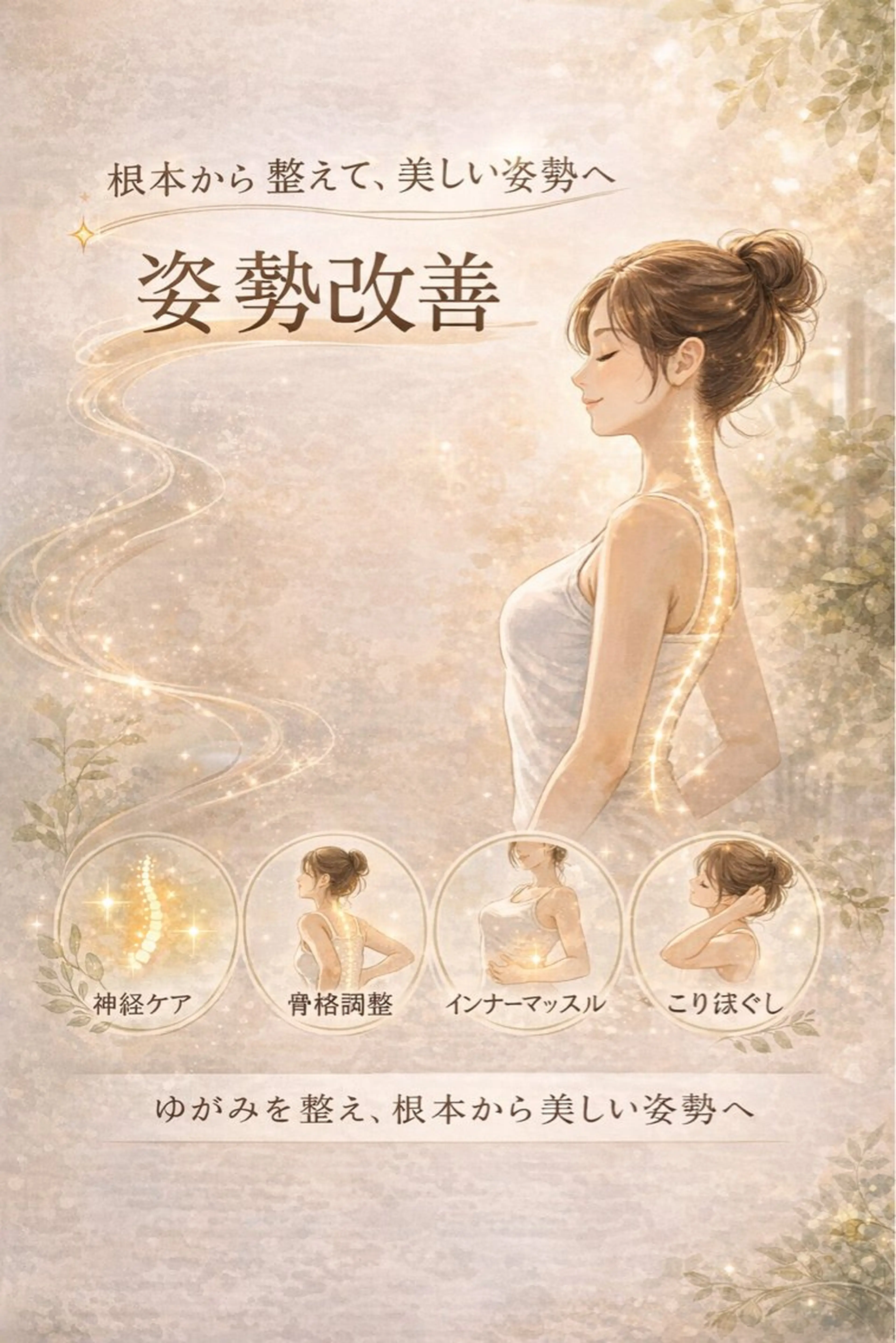 【当日限定‼️口コミ💬&写真】神経から整う美姿勢リメイク​〜​50分​〜​の写真