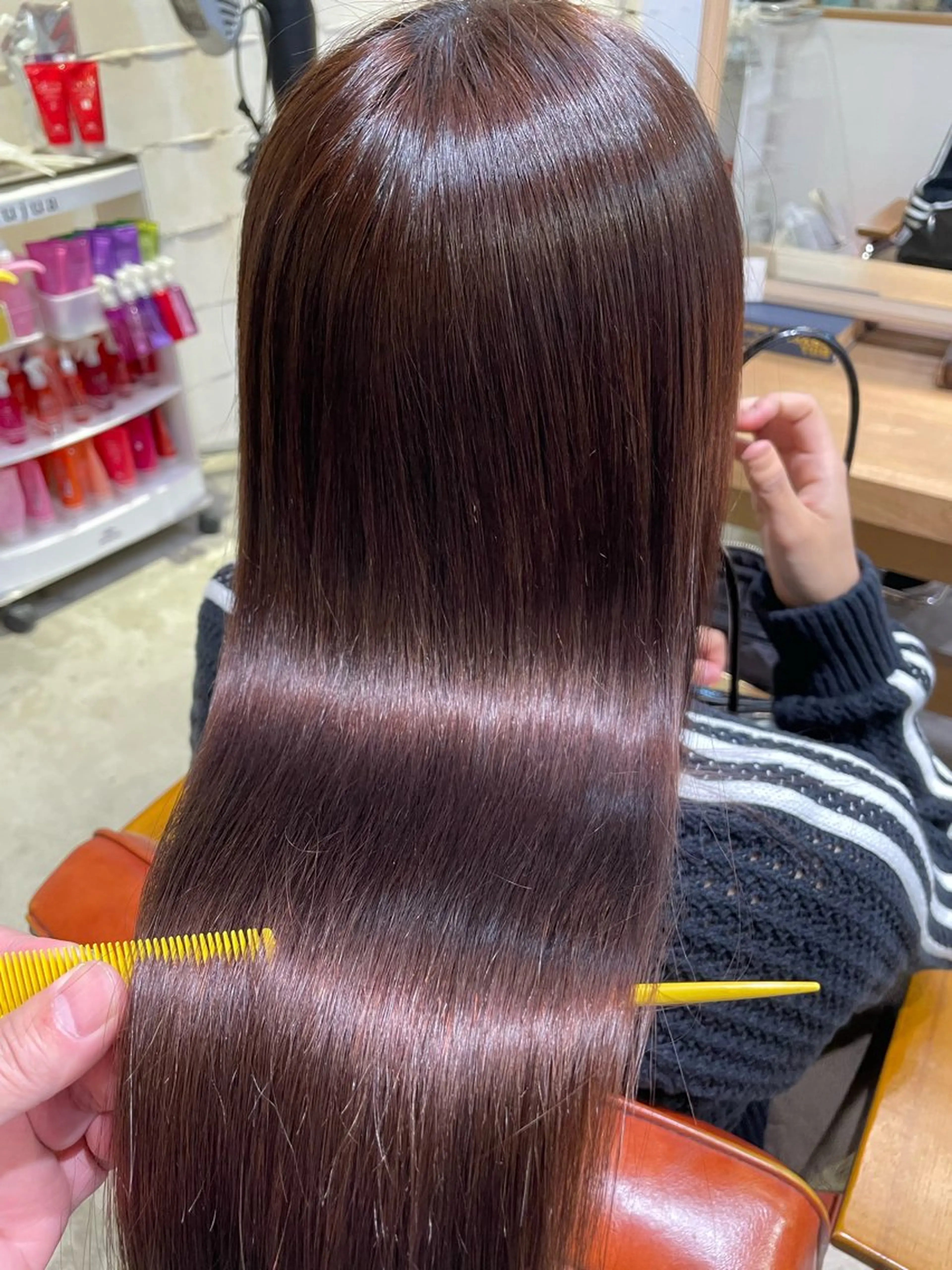 ロング 髪質改善 縮毛矯正 [自由が丘]ハヤカワ /縮毛矯正/髪質改善のヘアスタイル