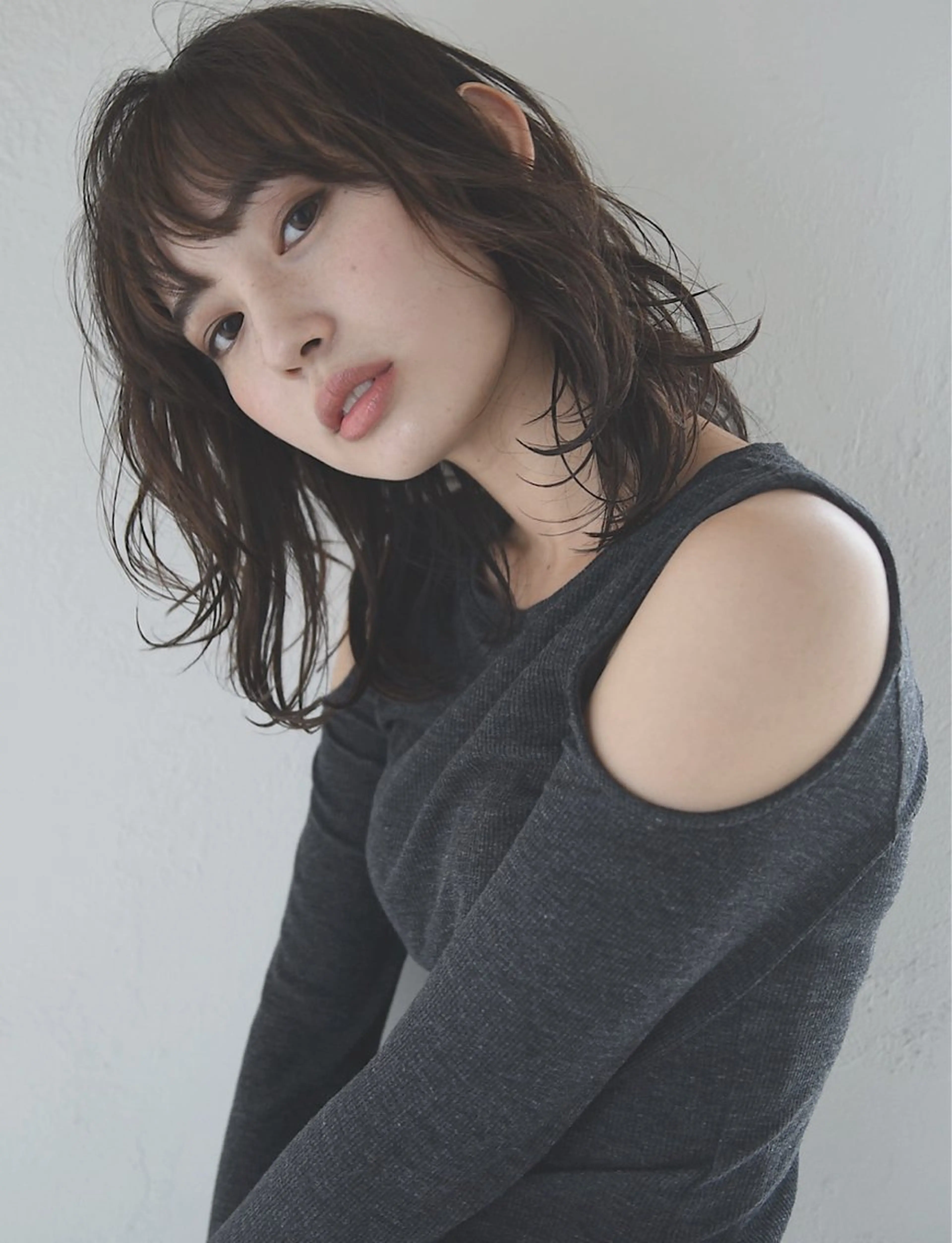 ミディアム カラー 透明感カラー ダブルカラー エドルカラー ハイライトカラー イルミナカラー カット ヘアカラー トリートメント misa🫧ナチュラ ル縮毛矯正/髪質改善のヘアスタイル