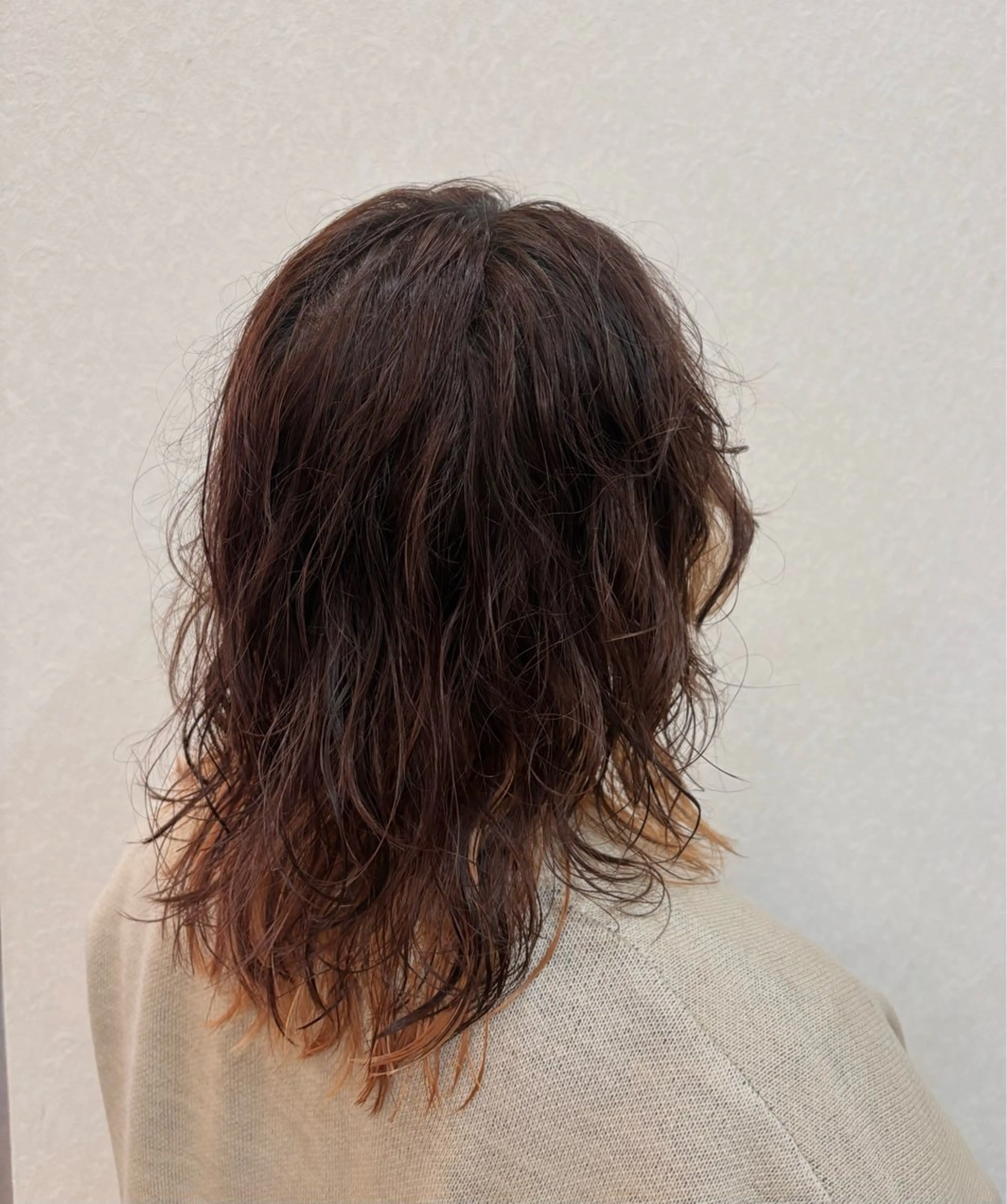 ミディアム ミディアムパーマ 村上 勝大のヘアスタイル