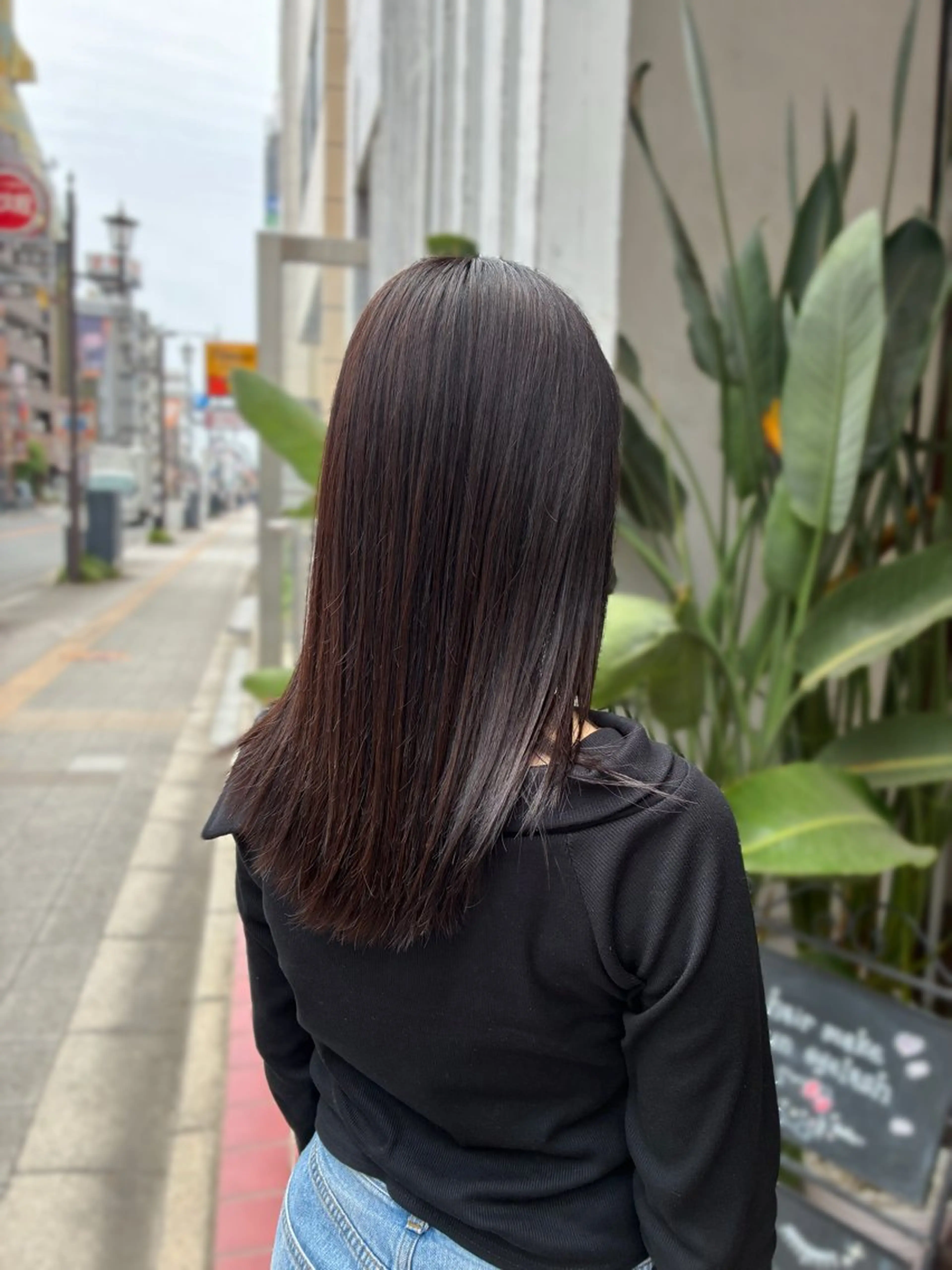 セミロング カラー 梅原 姫🍬🐰のヘアスタイル