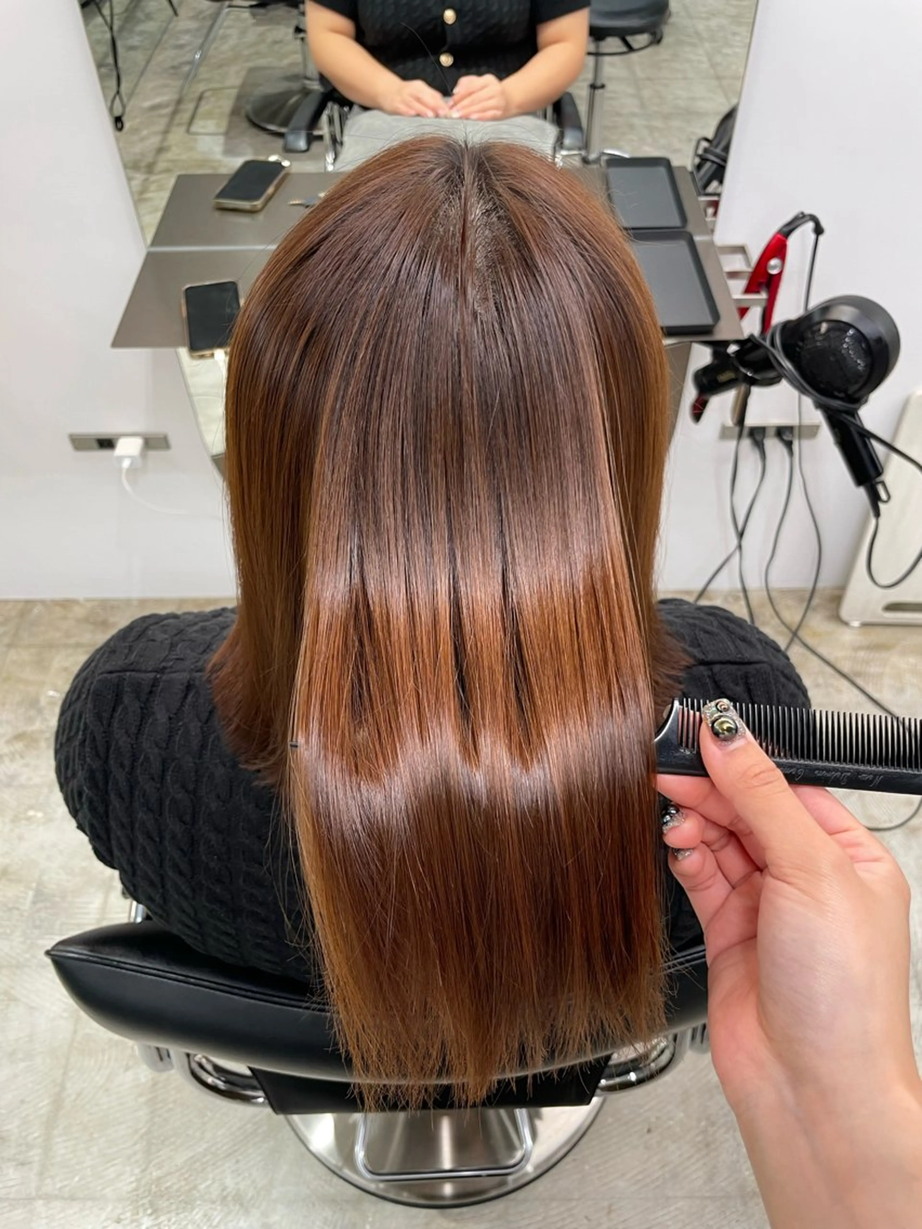 ミディアム 縮毛矯正 an🦋ショート/シ ョートボブ【蔵前】のヘアスタイル