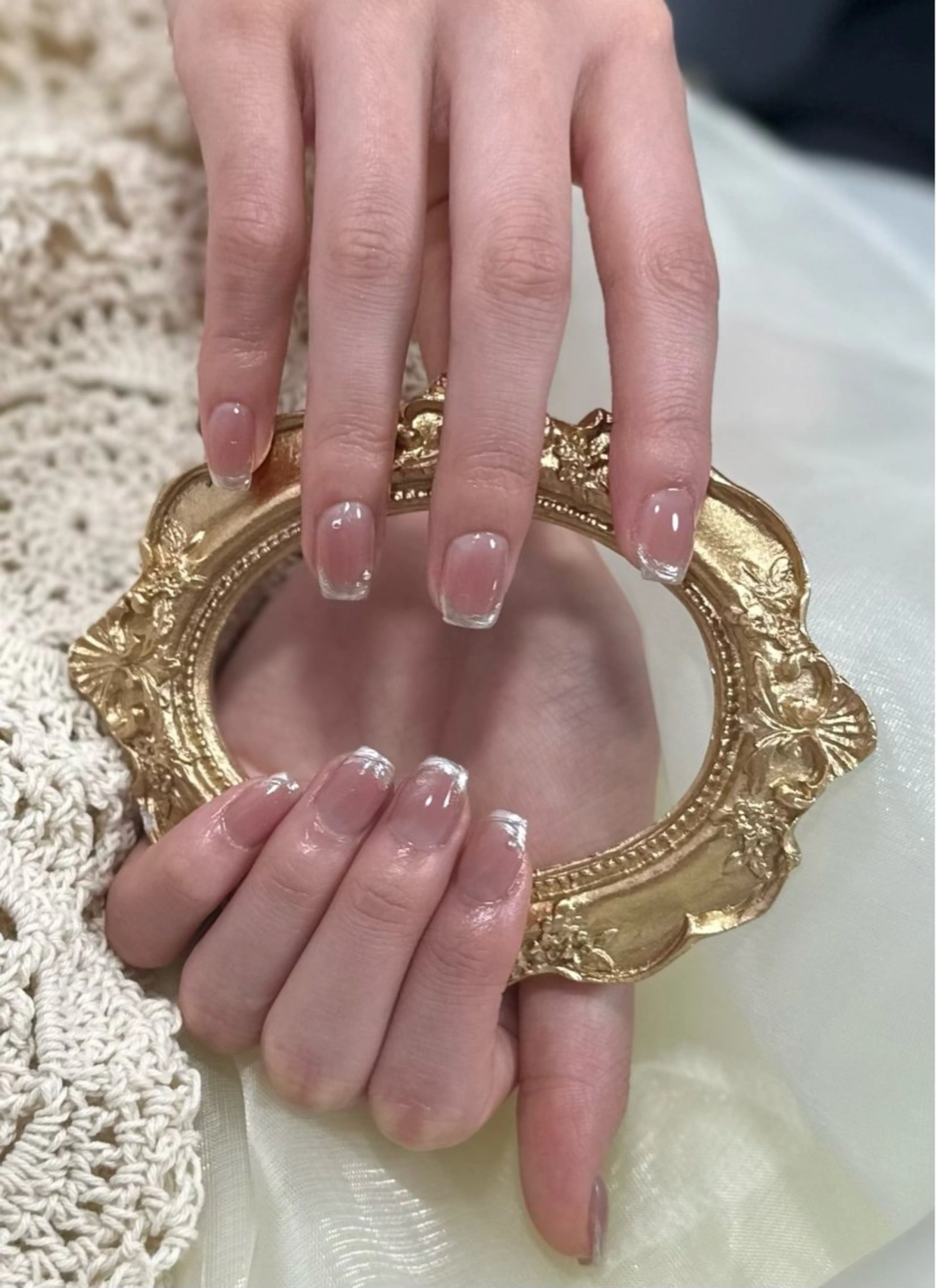 ネイル チークネイル グラデーション YOINAIL ヨイネイルサロンのネイルデザイン